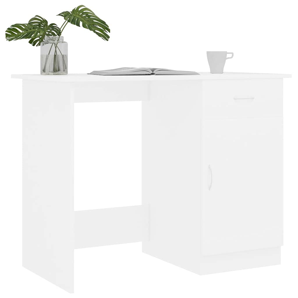 White Modern Computer Desk 39.4
