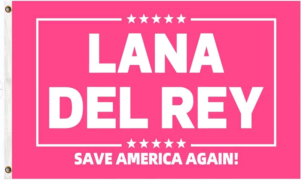 Lana Del Rey Flag - Singer Lizzy Grant Wall Tapestry for Bedroom Decor | Indoor Outdoor Party Banner Poster Gift for Fans | Perfect for Dorm Rooms, Concerts & Fan Merch Collections
