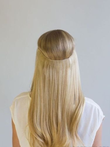 Remeehi Straight Invisible Wire Micro Hair Extensions - 100% Remy Human Hair, 20 Inches, 80g, #1B Natural Black - Perfect for Daily Wear, Parties & Special Occasions