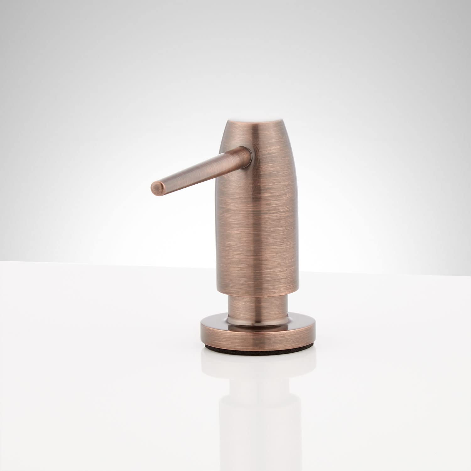 Signature Hardware 948611 Modern Soap Dispenser - Touchless Automatic Liquid Soap Dispenser for Kitchen, Bathroom & Office - Sleek Stainless Steel Design with 17oz Capacity