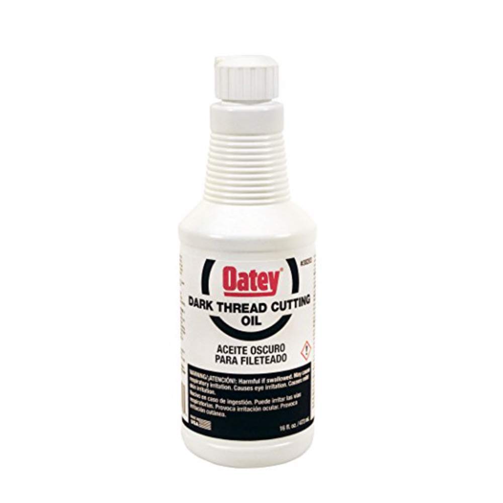 Oatey 30203 Dark Cutting Oil - 16 Oz (3 Pack) - High Speed Threading Lubricant for Metal Pipes & Plumbing - Ideal for DIY Home Repairs & Professional Plumbing Projects