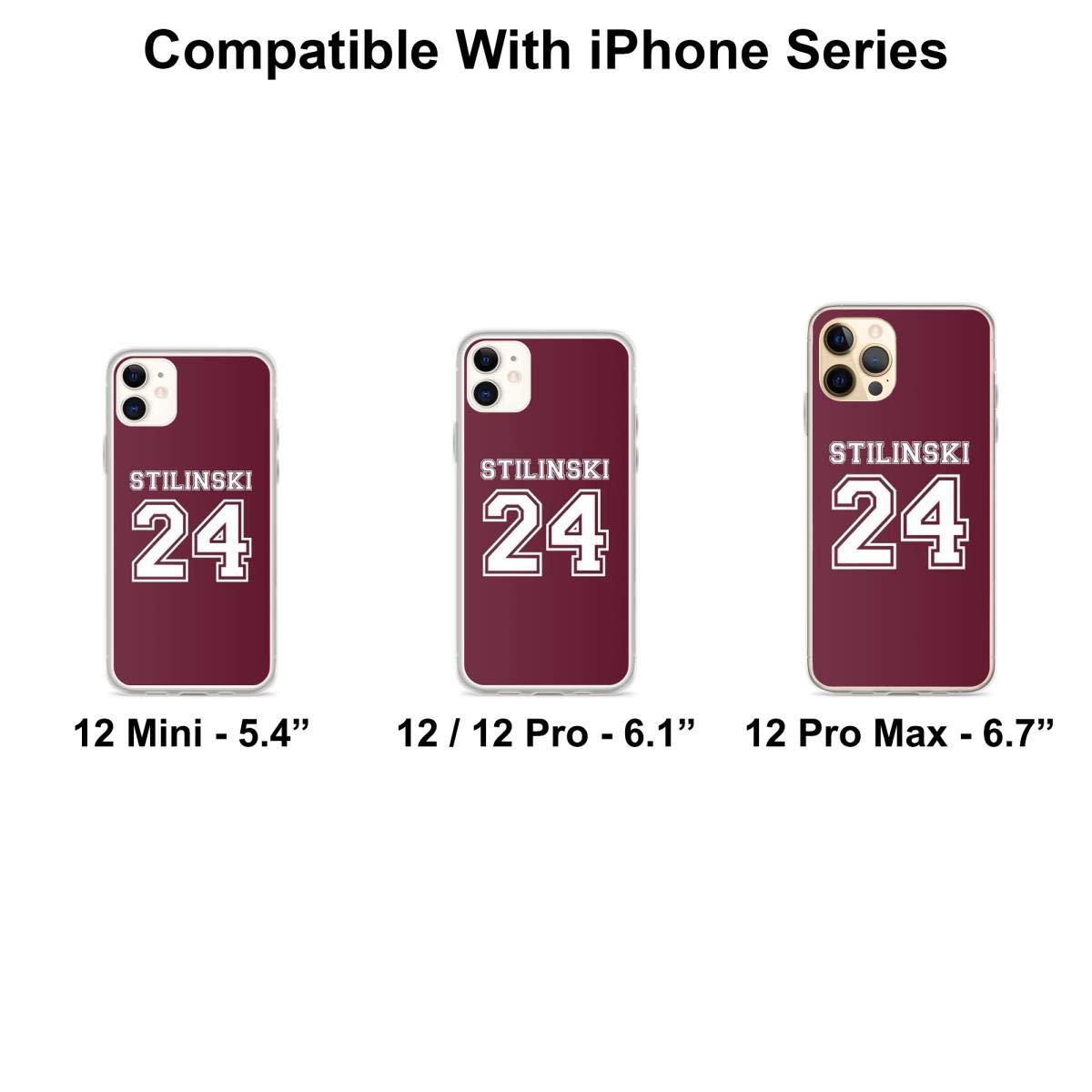 Stiles Stilinski Jersey Style iPhone Case - Compatible with iPhone 15/14/13/12/11/X/Xs/Xr/8/7/6/6s Plus Pro Max - Clear Protective Phone Cover - Perfect for Teen Wolf Fans & TV Show Merchandise Collectors