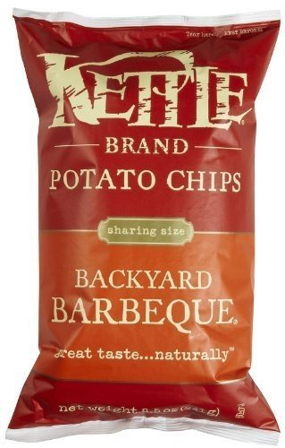 Kettle Chips Backyard Barbecue Flavor - 8.5 Oz Bags (12 Pack) | Crunchy Potato Snacks for Parties, Picnics & Game Nights | Bulk Value Pack