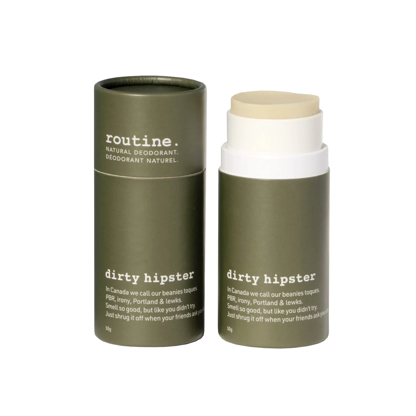 Dirty Hipster No. 1 Natural Deodorant Stick for Men & Women - Aluminum Free, Long Lasting Protection - Perfect for Travel, Gym & Daily Freshness
