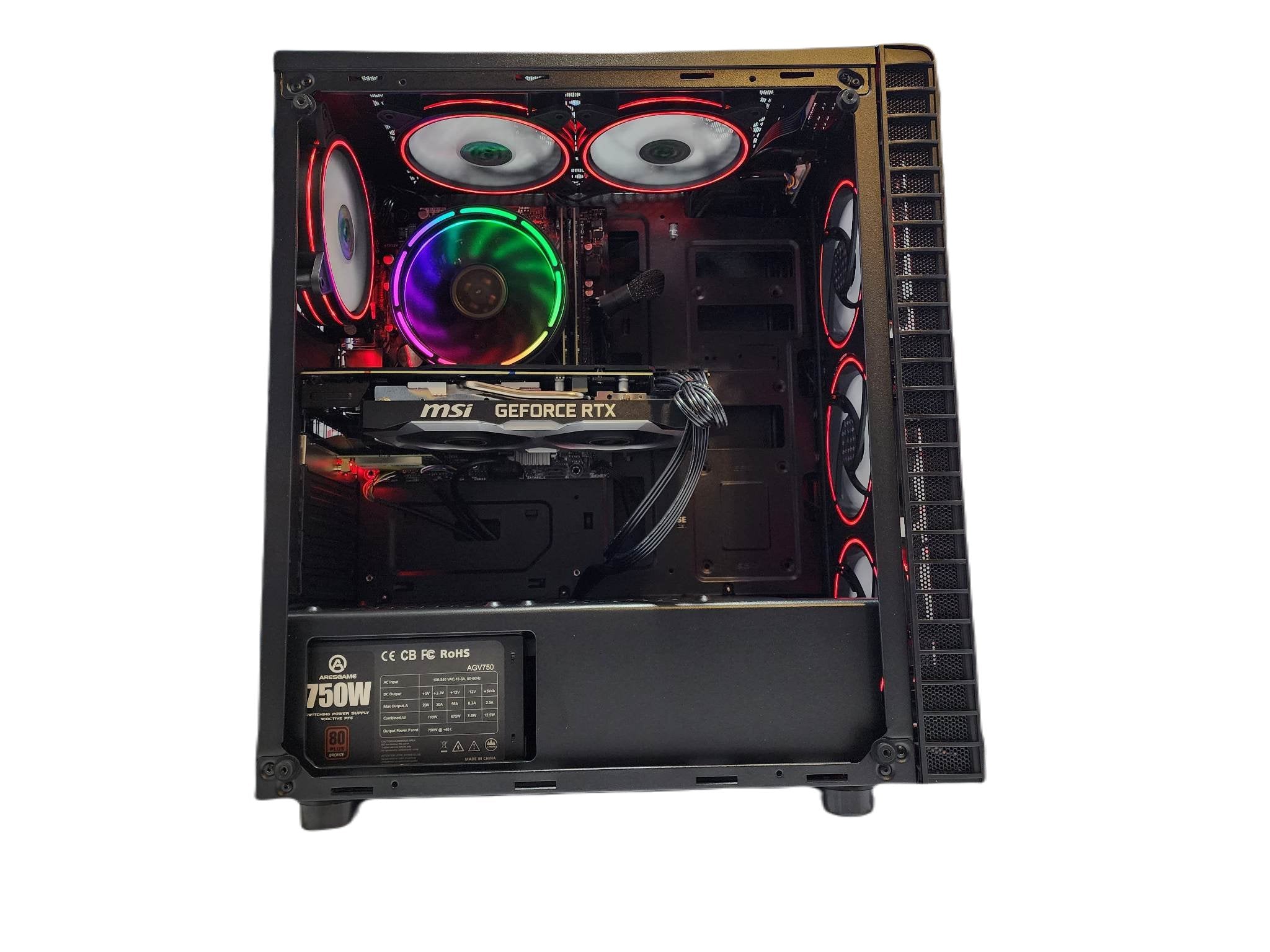 Pinnacle Desktop Gaming PC - AMD Ryzen 5, NVIDIA RTX 4060, 500GB/1TB/2TB SSD, 16GB/32GB/64GB RAM, Black A520 - Ultimate Gaming & Streaming Setup for Esports & 4K Gaming