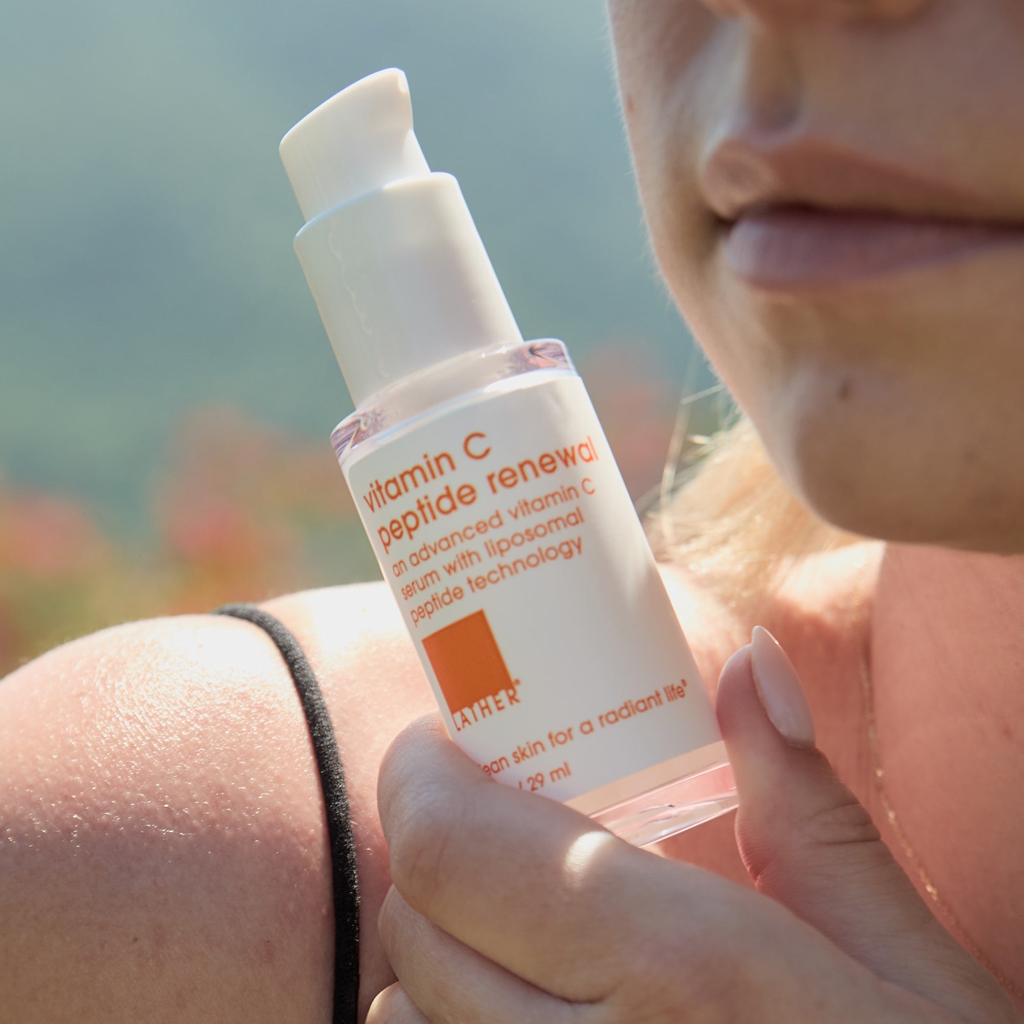 Vitamin C Peptide Renewal Serum - Anti-Aging Face Treatment for Brightening & Wrinkles | Day & Night Skincare Routine