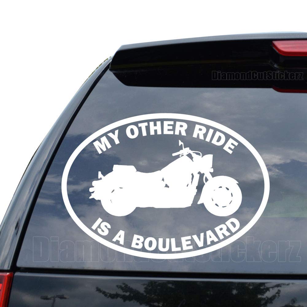 DiamondCutStickerz Motorcycle Decal Sticker - 5 Inch (13 cm) Gloss Red Vinyl for Cars, Trucks, Motorcycles, Windows, Bumpers, Laptops & Wall Decor - Perfect for Biker Enthusiasts & Vehicle Customization