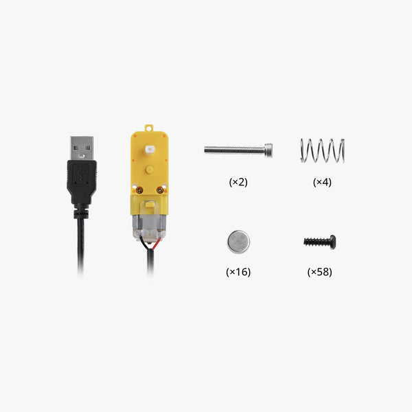 Bambu Lab Engine Model Components Kit 005 - DIY Mechanical Engineering Parts for RC Cars, Robotics & STEM Projects - Perfect for Hobbyists, Makers & Educational Use