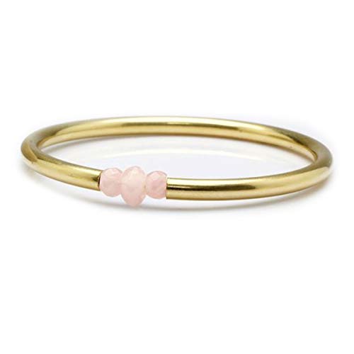 Rose Quartz Beads-Bangle