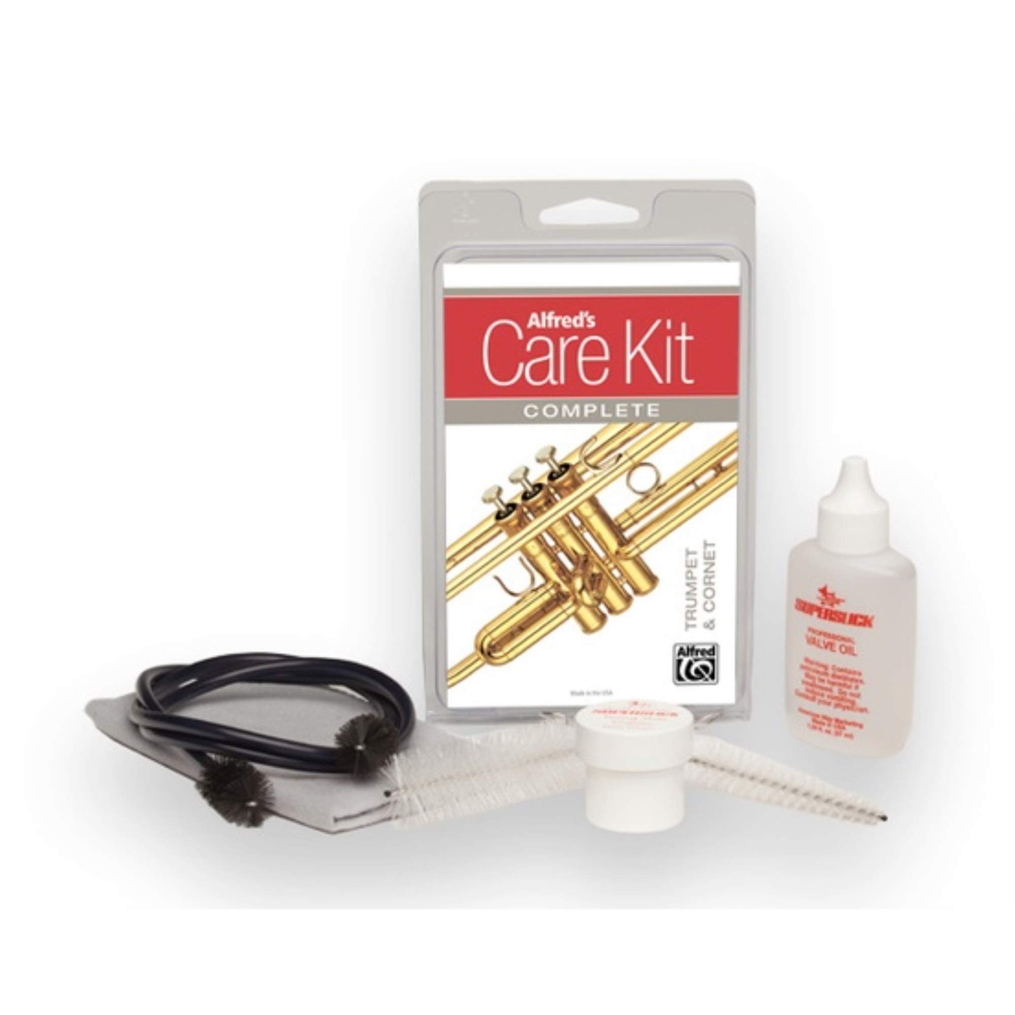 Alfred Music Publishing 99-1474076 Trumpet Cleaning Kit - Professional Brass Instrument Maintenance Tools for Trumpet Players | Perfect for Daily Care & Performance Preparation