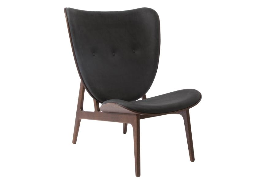 Vintage Leather Elephant Lounge Chair - Mid-Century Modern Accent Chair for Living Room, Bedroom & Office - Comfortable Reading & Relaxing Chair