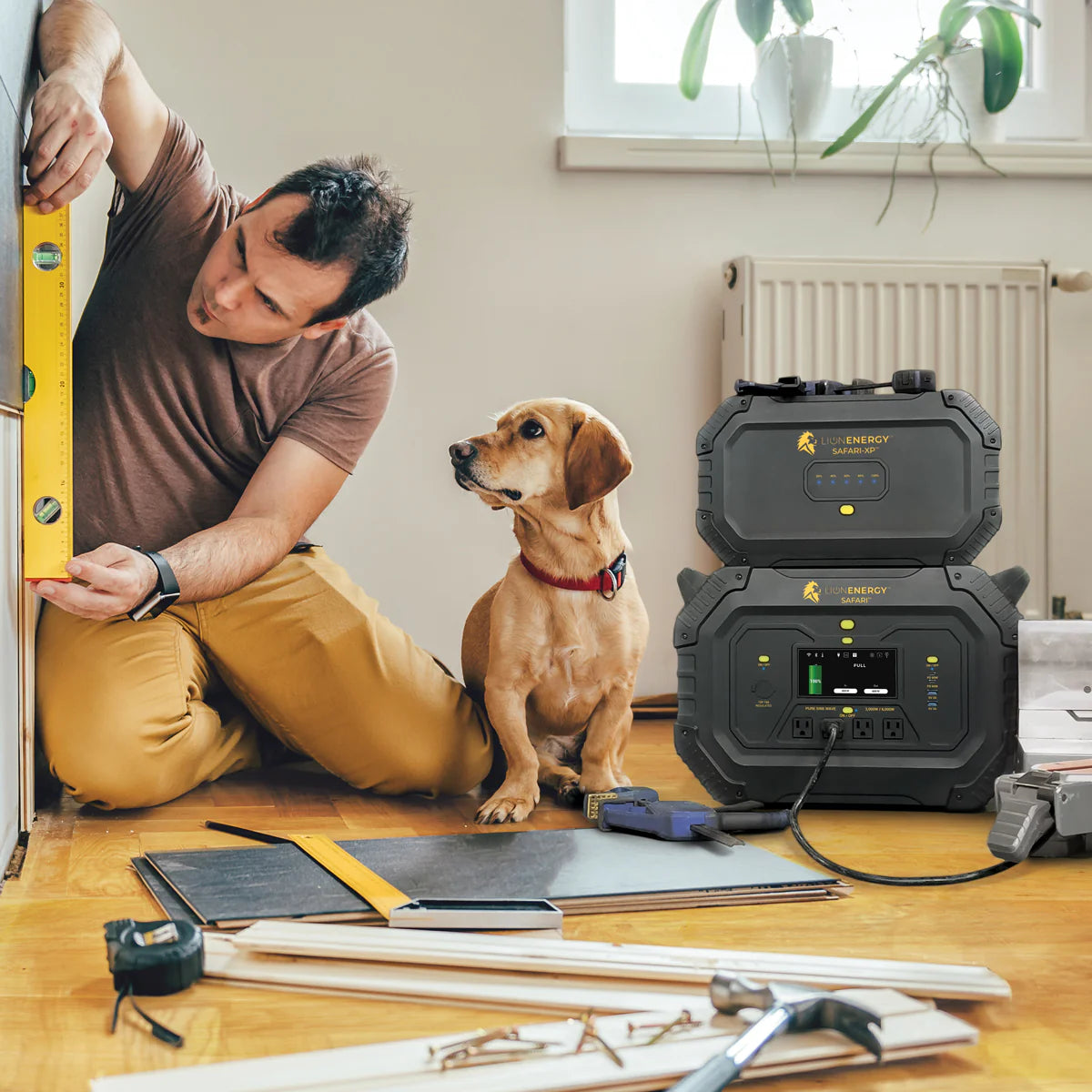 Lion Energy Safari 3000W 1612Wh Portable Power Station with Solar Generator Kit - Perfect for Camping, RV Trips, and Emergency Backup Power