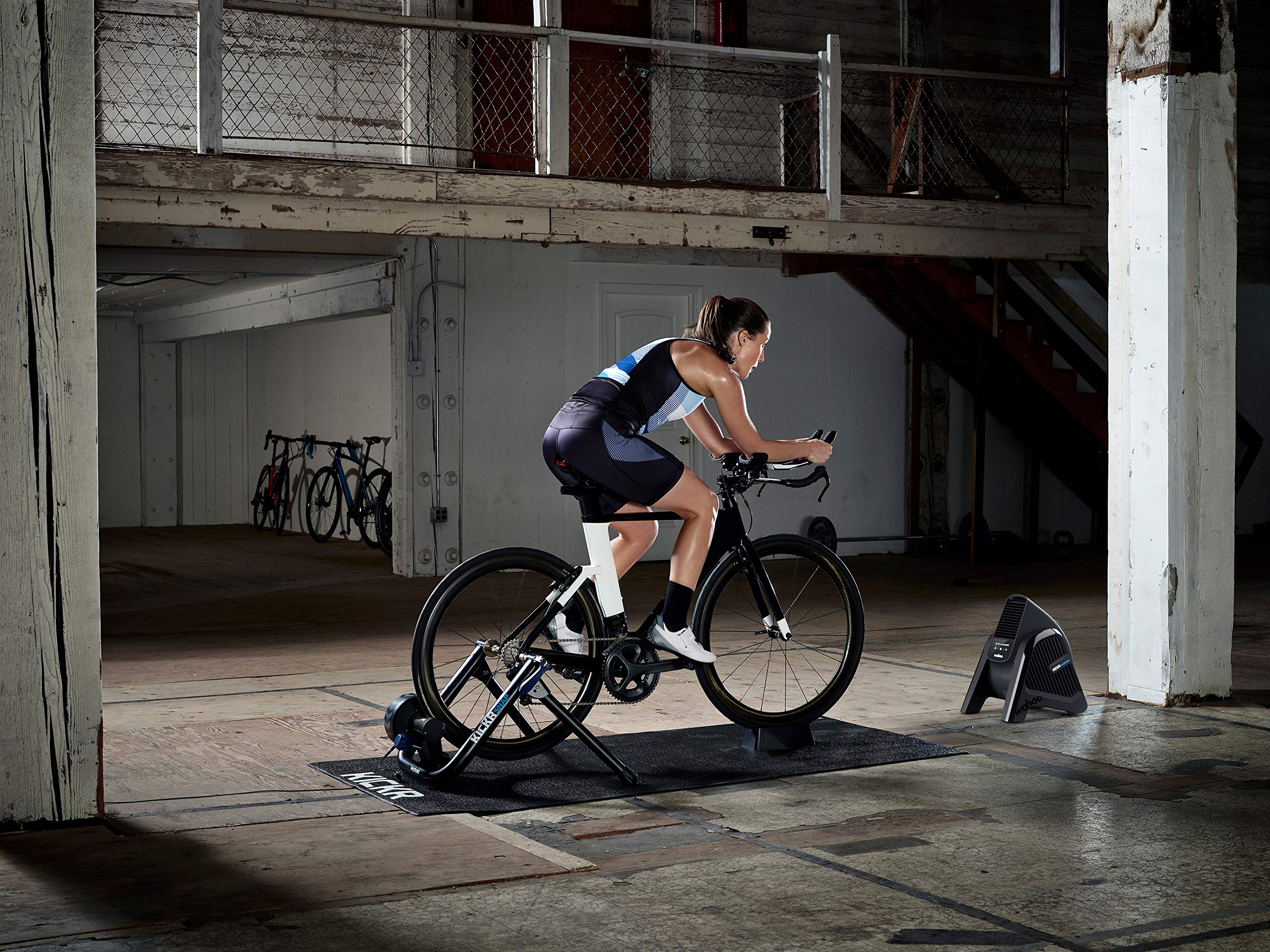 Wahoo Fitness Kickr Headwind - Bluetooth Smart Fan for Indoor Cycling & Training - Adjustable Wind Speed - Unisex Adult - Black - One Size - Perfect for Home Gym, Zwift, and Peloton Workouts