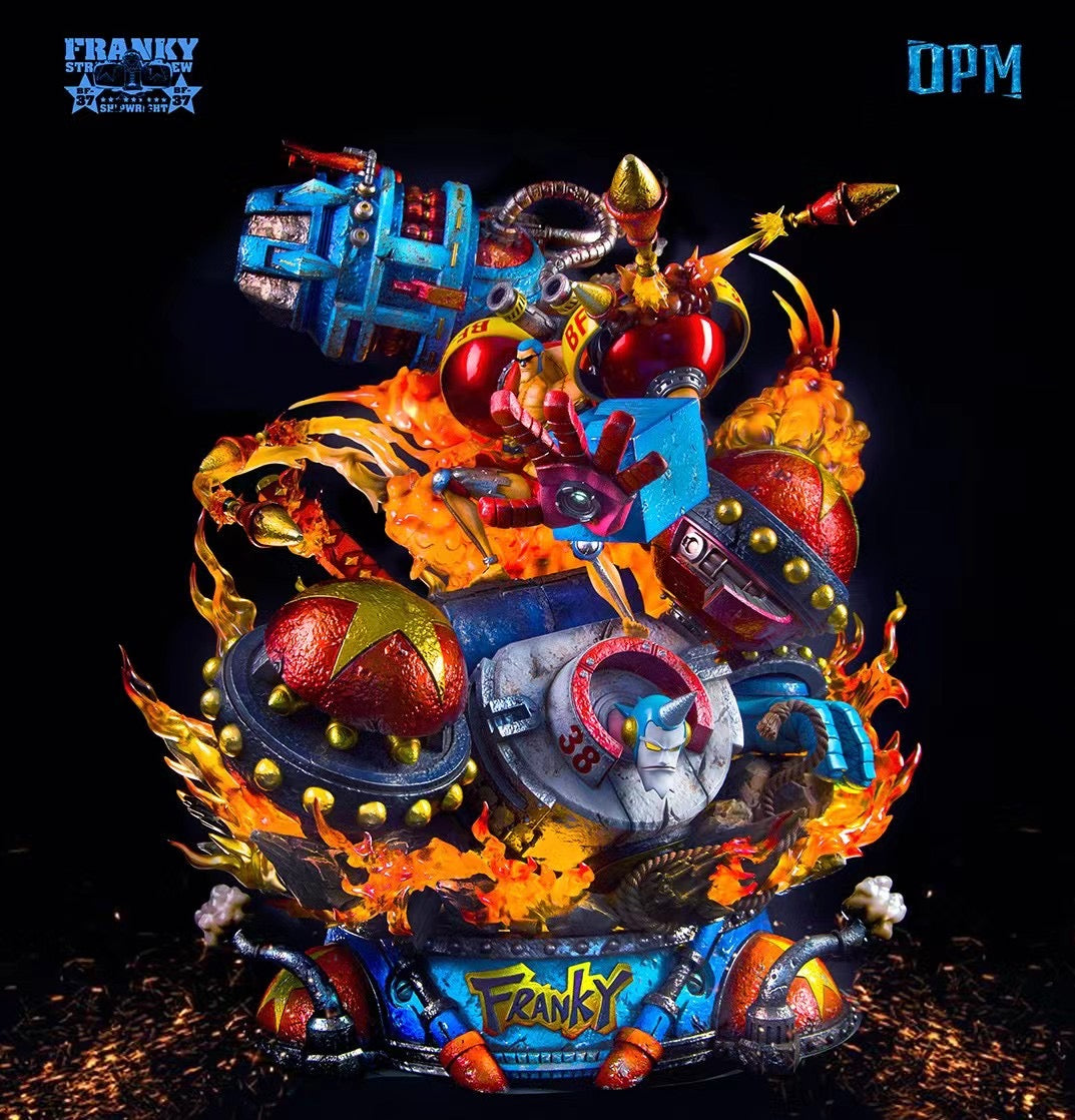 OPM Studio Franky Action Figure - One Piece Anime Collectible for Display & Gifts | Perfect for Anime Fans, Home Decor, and Themed Parties