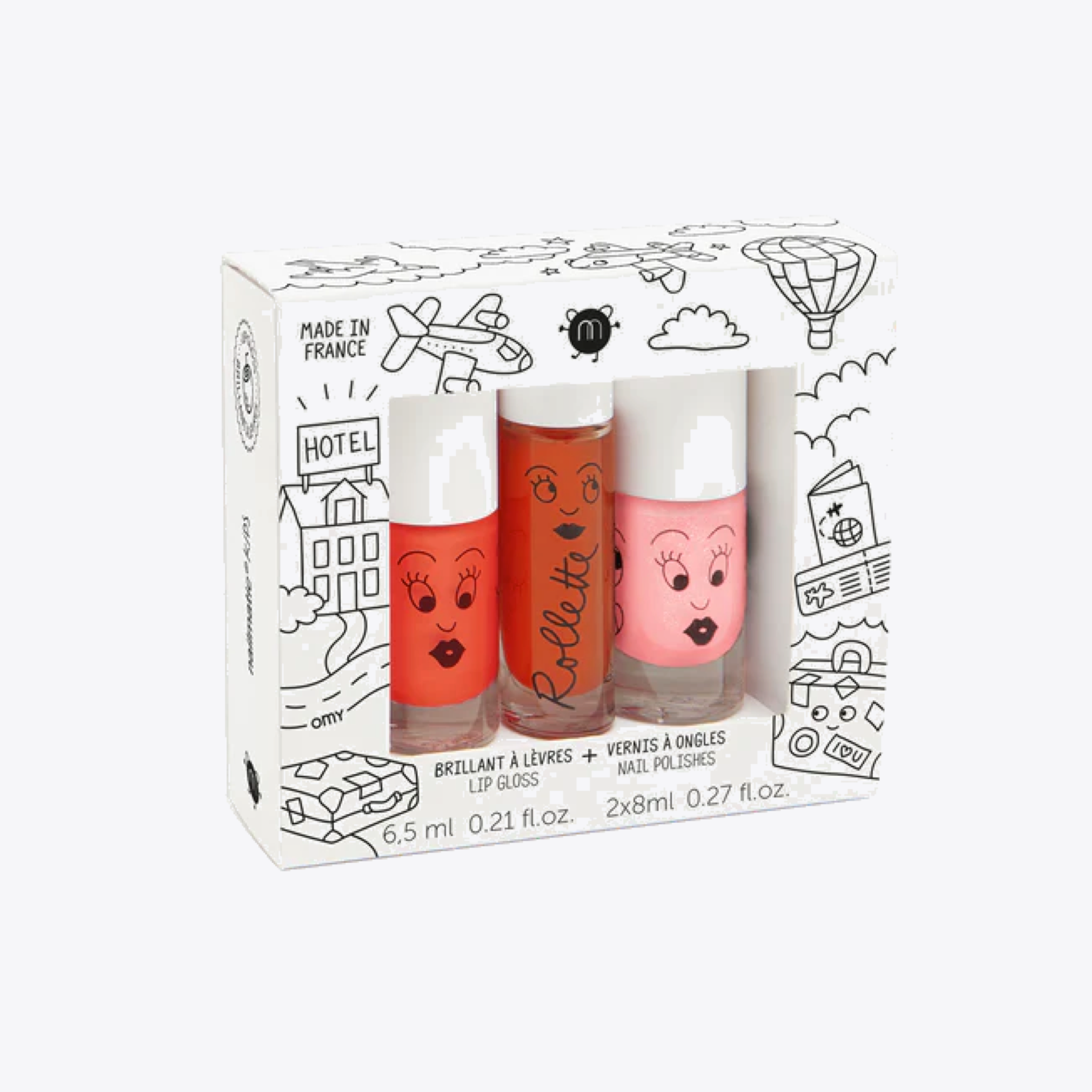 Long Lasting Nail Polish & Lip Gloss Set - 12 Colors Vegan & Cruelty Free Makeup Kit for Women | Perfect for Travel, Parties & Everyday Wear