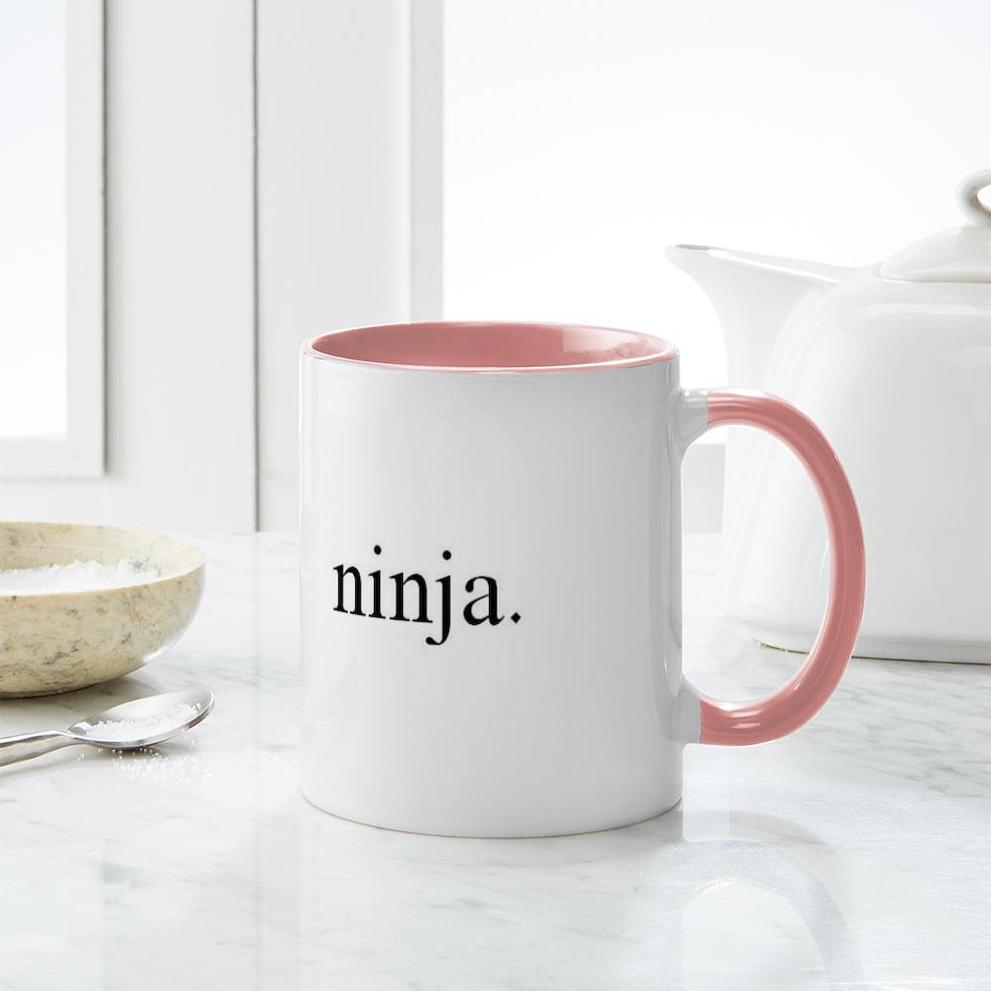 11 oz (325 ml) Ninja Themed Ceramic Coffee Mug - Perfect for Tea, Hot Chocolate & Office Use - Funny Gift for Ninja Lovers