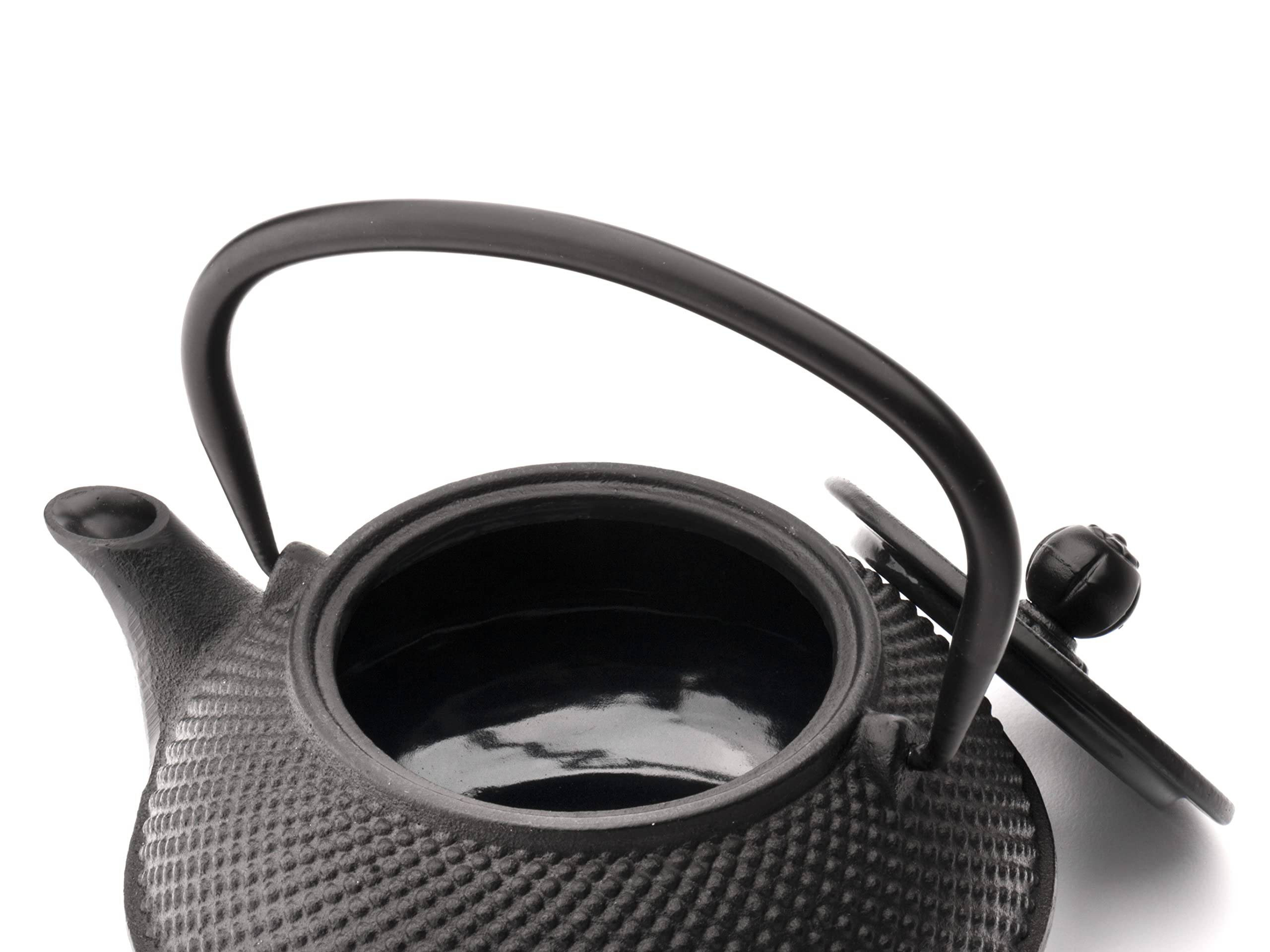 Premium Black Cast Iron Teapot - 0.8L (27oz) Japanese Style Teapot with Infuser | Perfect for Loose Leaf Tea, Home Brewing & Tea Ceremonies