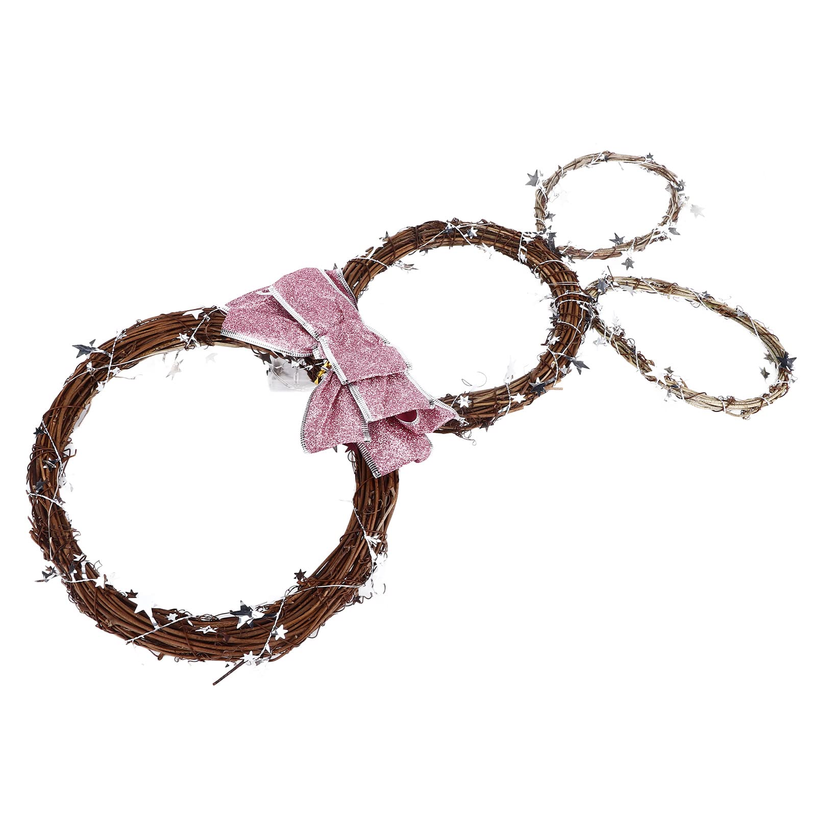 Easter Wreath for Front Door - Handmade Rattan Spring Wreath with Floral Decor - Perfect for Easter Home Decor, Bedroom, Living Room & Seasonal Door Hanging