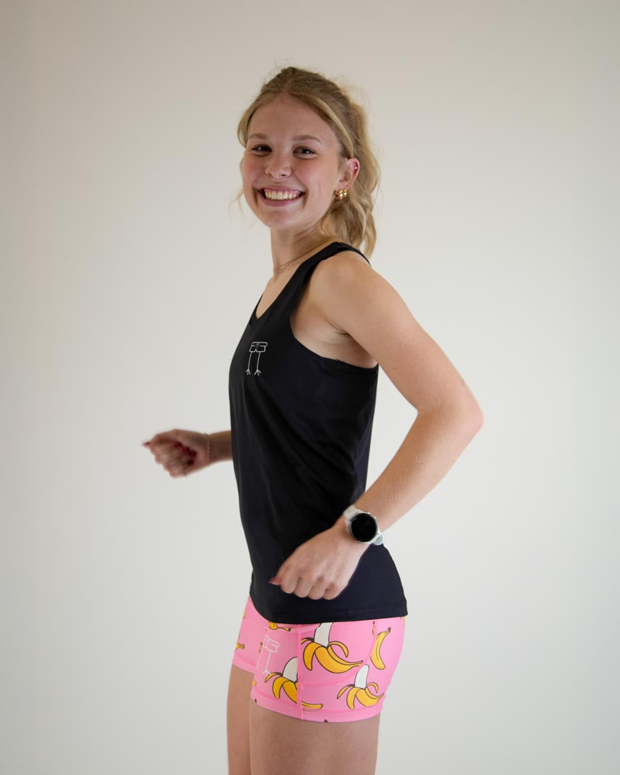 High-Performance Women's Black Workout Singlet - Perfect for Gym, Running & Yoga | Moisture-Wicking & Breathable Activewear