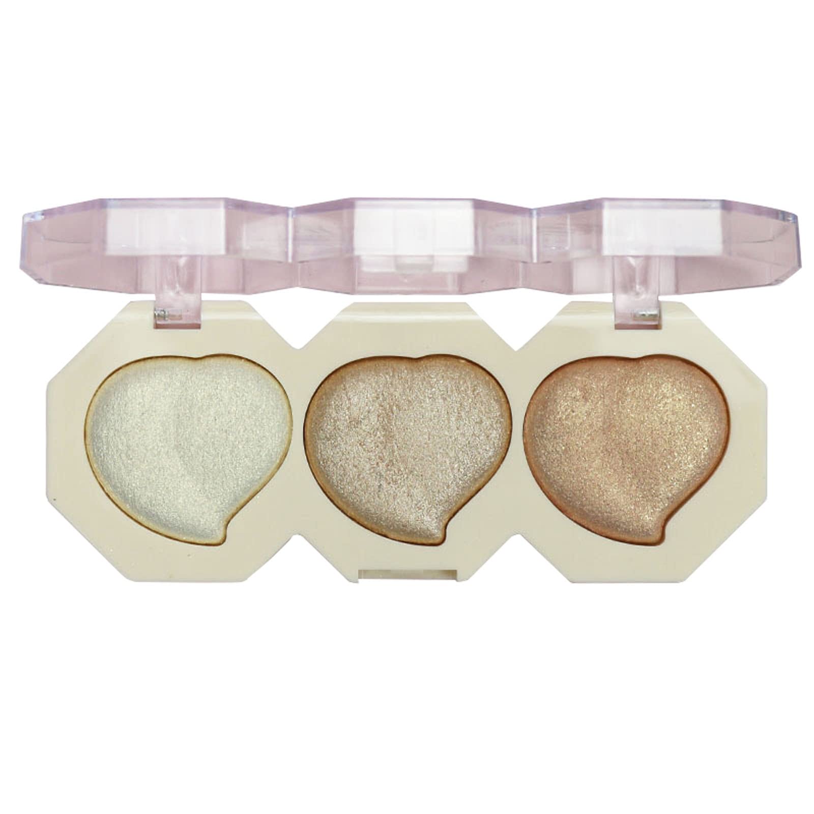 Best Highlighting Makeup Powder - 3 Colors Pressed Highlighter for Face Contouring & Glow | Portable Compact for Women | Perfect for Daily Use, Parties & Professional Makeup Looks