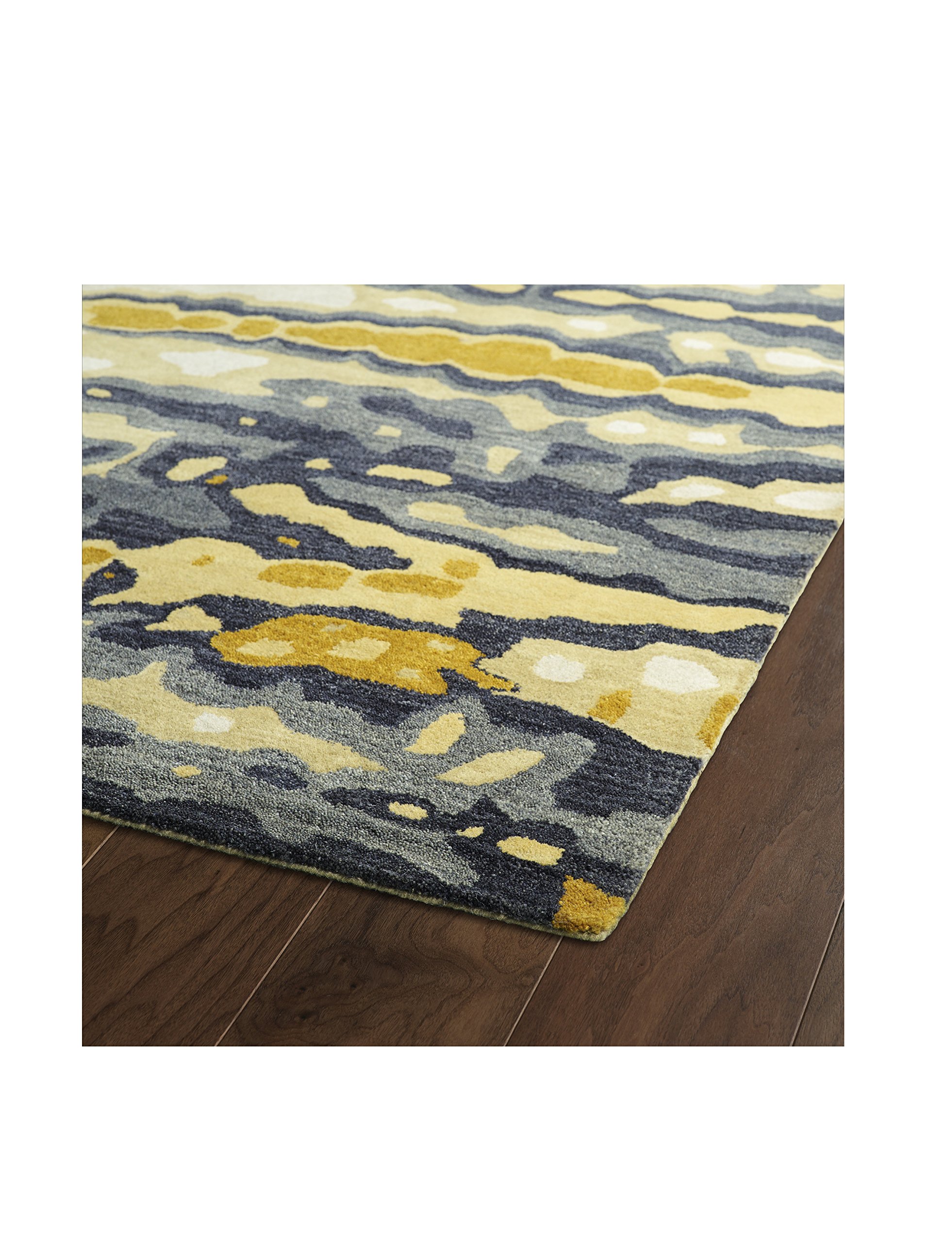 Kaleen Rugs Brushstrokes Area Rug - Gold Runner 2'6