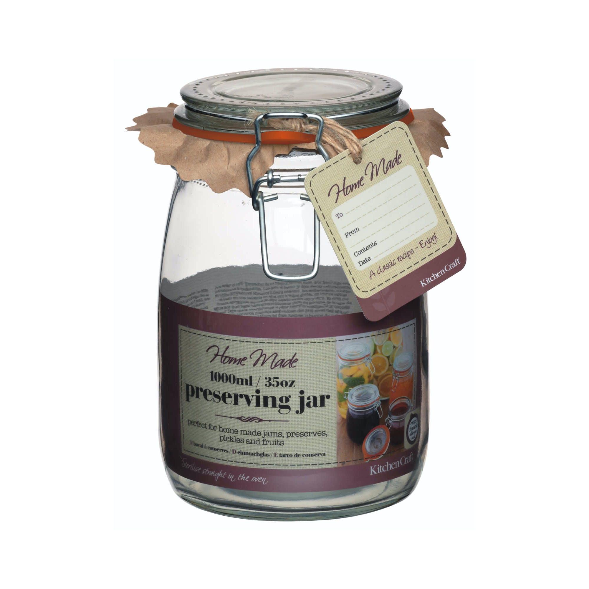 Premium Glass Preserving Jars for Canning - Airtight Lids, Various Sizes (4oz to 32oz) - Perfect for Homemade Jams, Pickles & Food Storage - Kitchen & Pantry Essentials