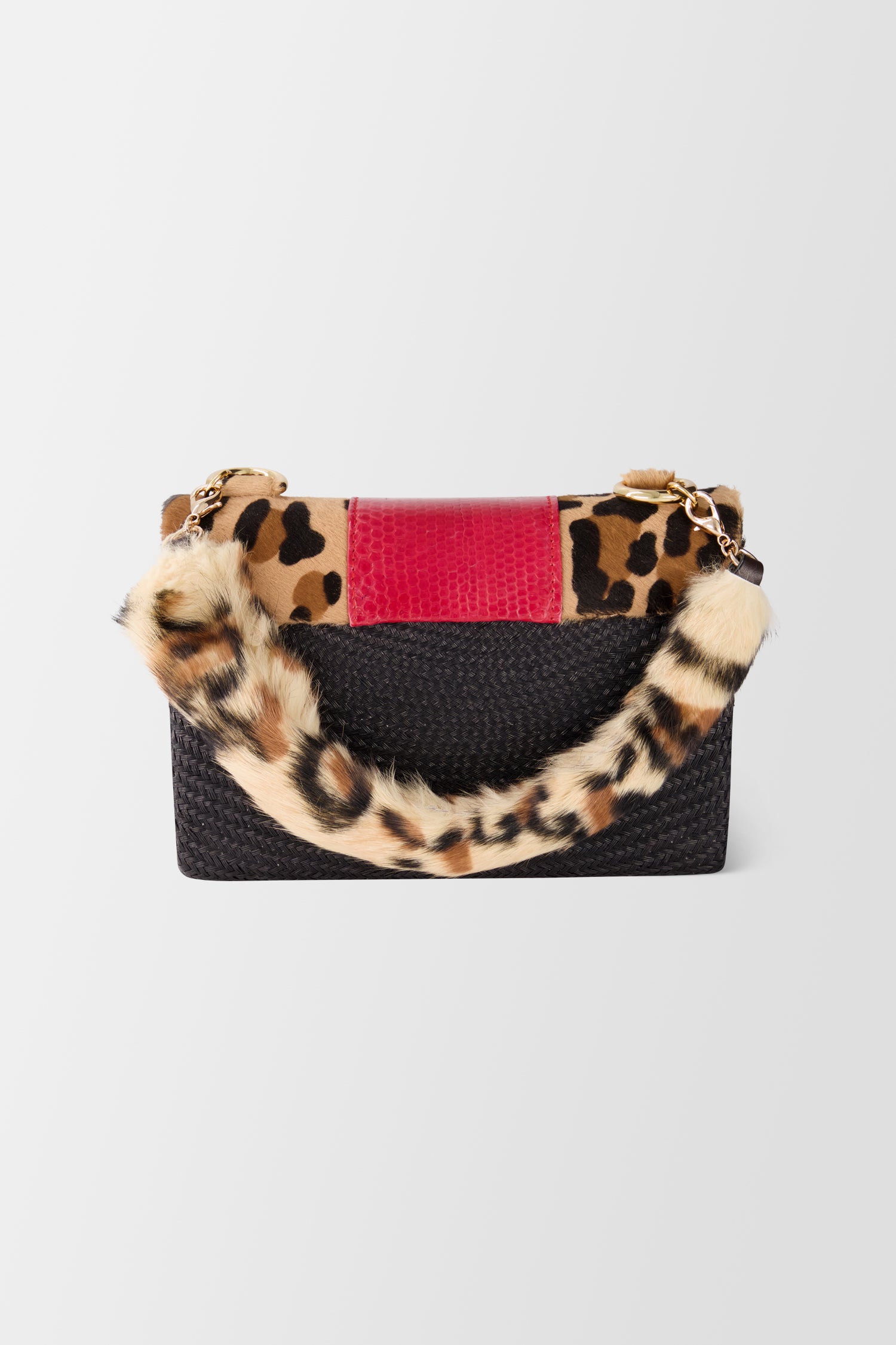 Serpui Leopard Print & Black Debbie Crossbody Bag - Stylish & Trendy Shoulder Purse for Women | Perfect for Work, Travel, and Everyday Use