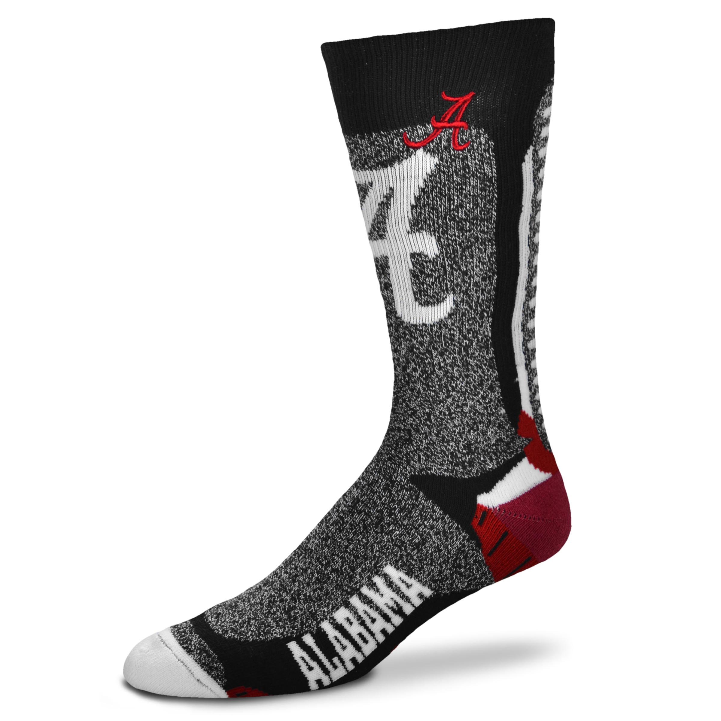 Men's NCAA Downtown Crew Socks by For Bare Feet - Comfortable Athletic Socks for Basketball, Running & Casual Wear