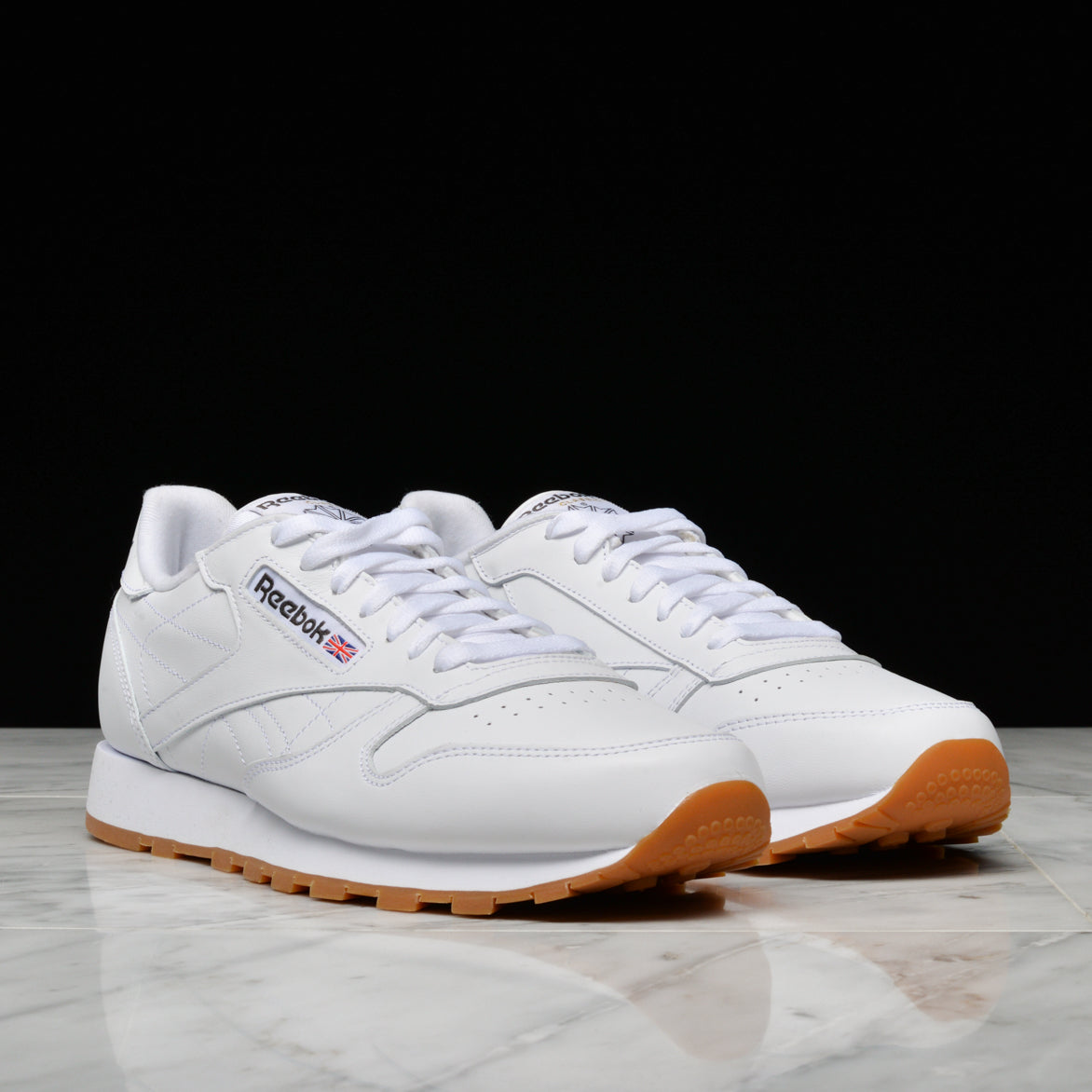 Classic White & Gum Leather Sneakers - Stylish & Comfortable Casual Shoes for Men & Women | Perfect for Everyday Wear, Work & Outdoor Activities