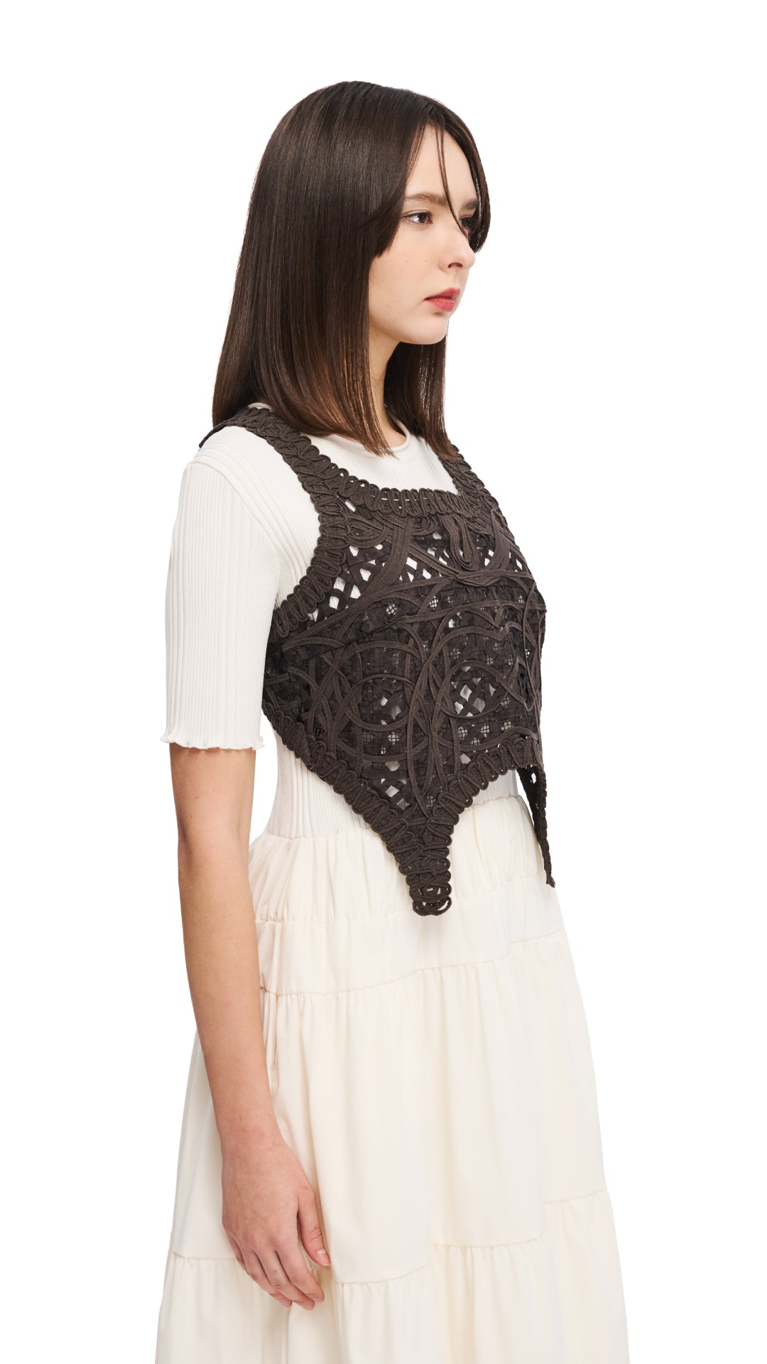 Elegant Cord Embroidery Vest for Women - Stylish Boho Fashion Vest with Intricate Stitching - Perfect for Casual Outfits, Music Festivals & Layered Boho Looks