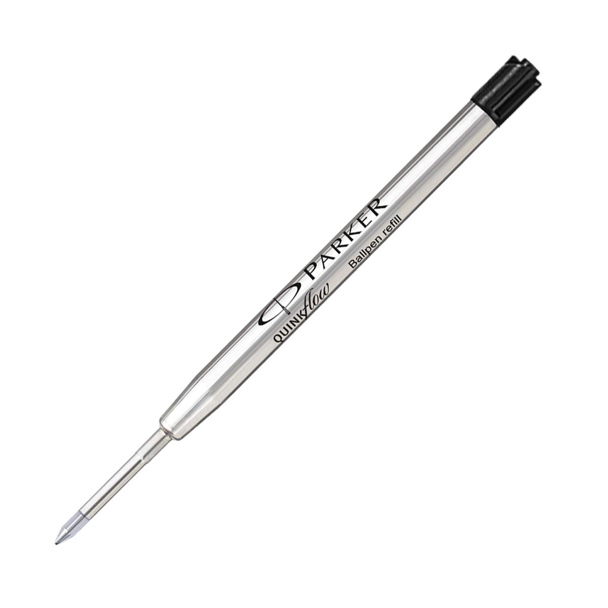 PARKER Ball Pen Refills - Medium Black Ink for Office & Writing