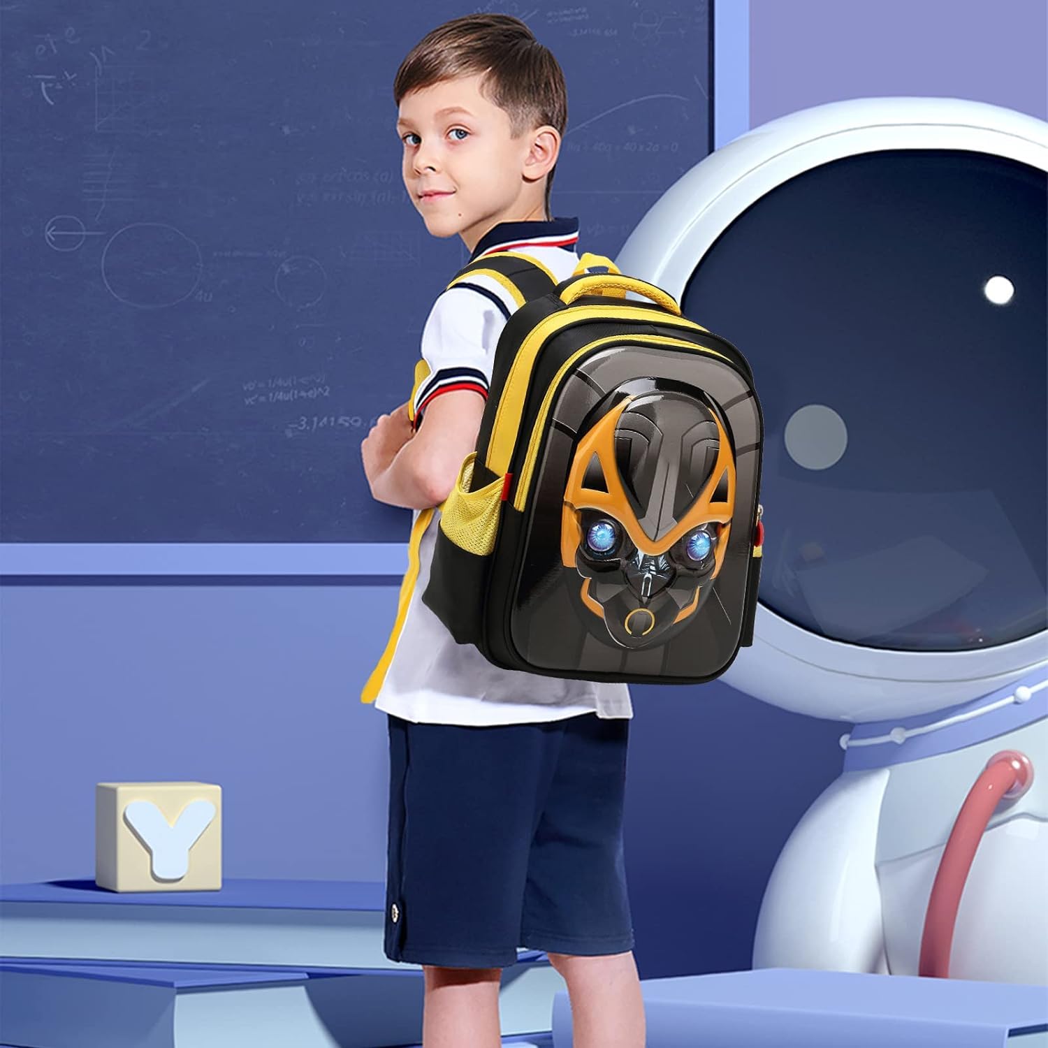 3D Anime Backpack for Boys - Waterproof School Bag for Kids, Primary Students - Lightweight & Durable Bookbag for Daily Use, Travel & Outdoor Activities