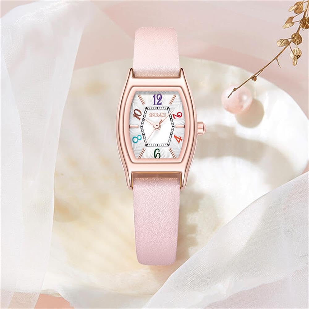 Forrader Women's Quartz Watch with Leather Strap - Fashionable Ladies Watch with Large Numbers for Easy Reading | Perfect for Everyday Wear, Office & Casual Outfits