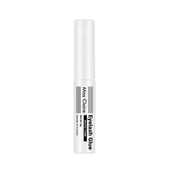 Miss Claire Gentle Non-Toxic Eyelash Glue for False Lashes - 5g (0.17oz) Black & White Duo Pack - Perfect for Daily Wear, Special Occasions & Professional Makeup