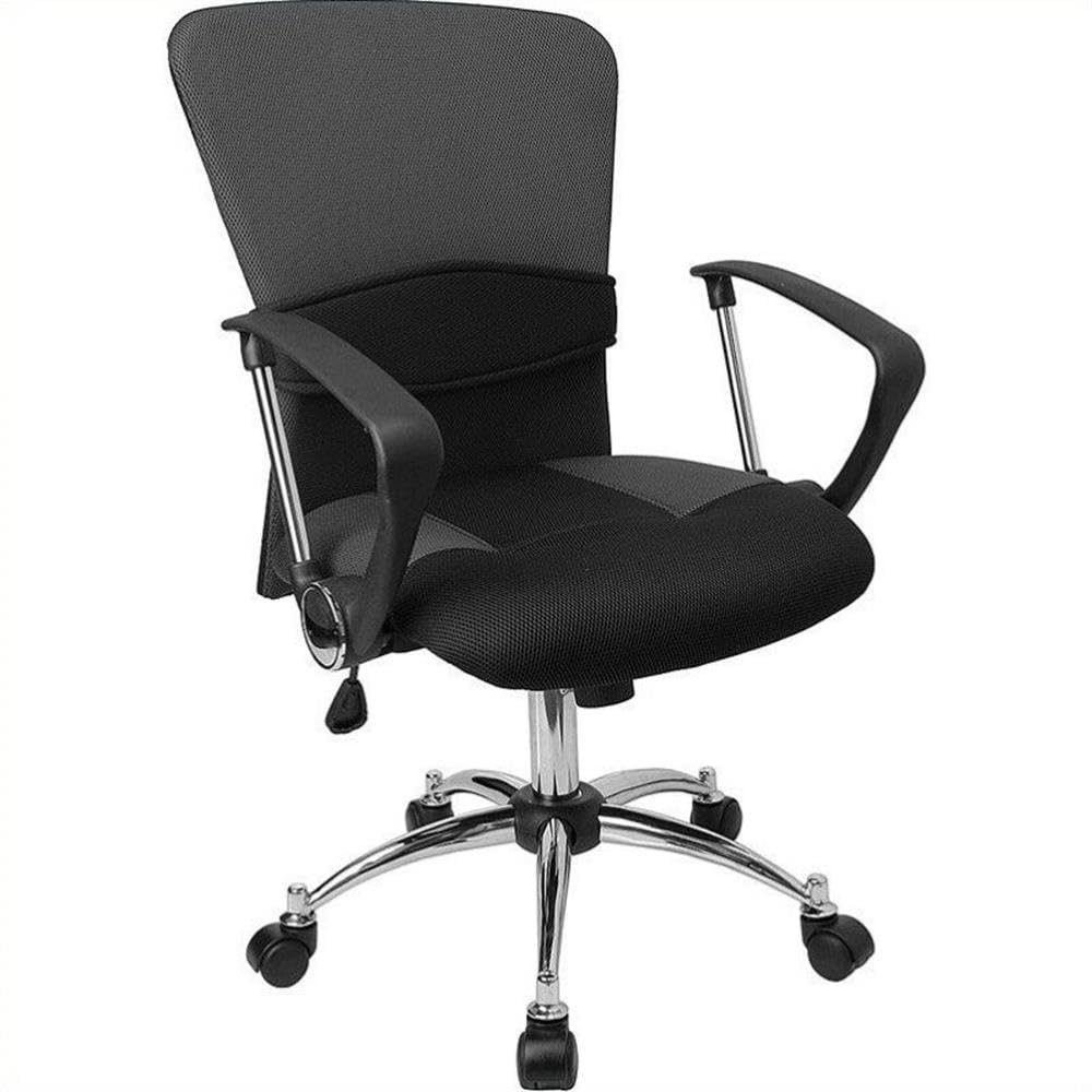 UrbanPro Grey Mid-Back Mesh Office Chair - Ergonomic Computer Desk Chair for Home & Office Workspace - Perfect for Long Hours of Sitting, Gaming, and Remote Work