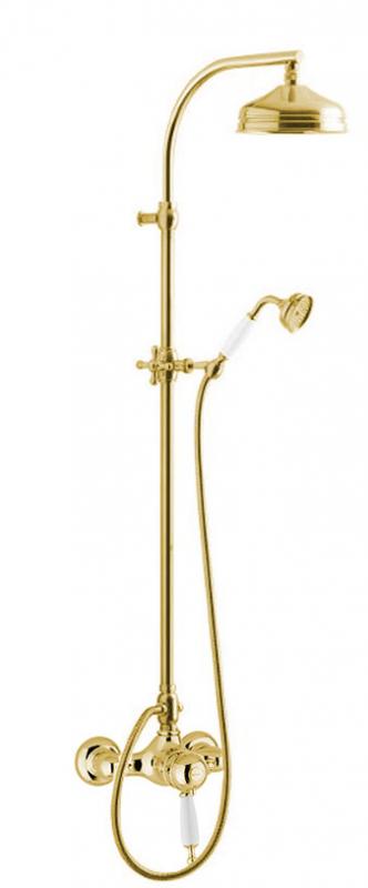 Maxima Low Profile Thermostatic Shower Mixer in Brass with Oxford Trim - Perfect for Modern Bathrooms & Spa-Like Showers