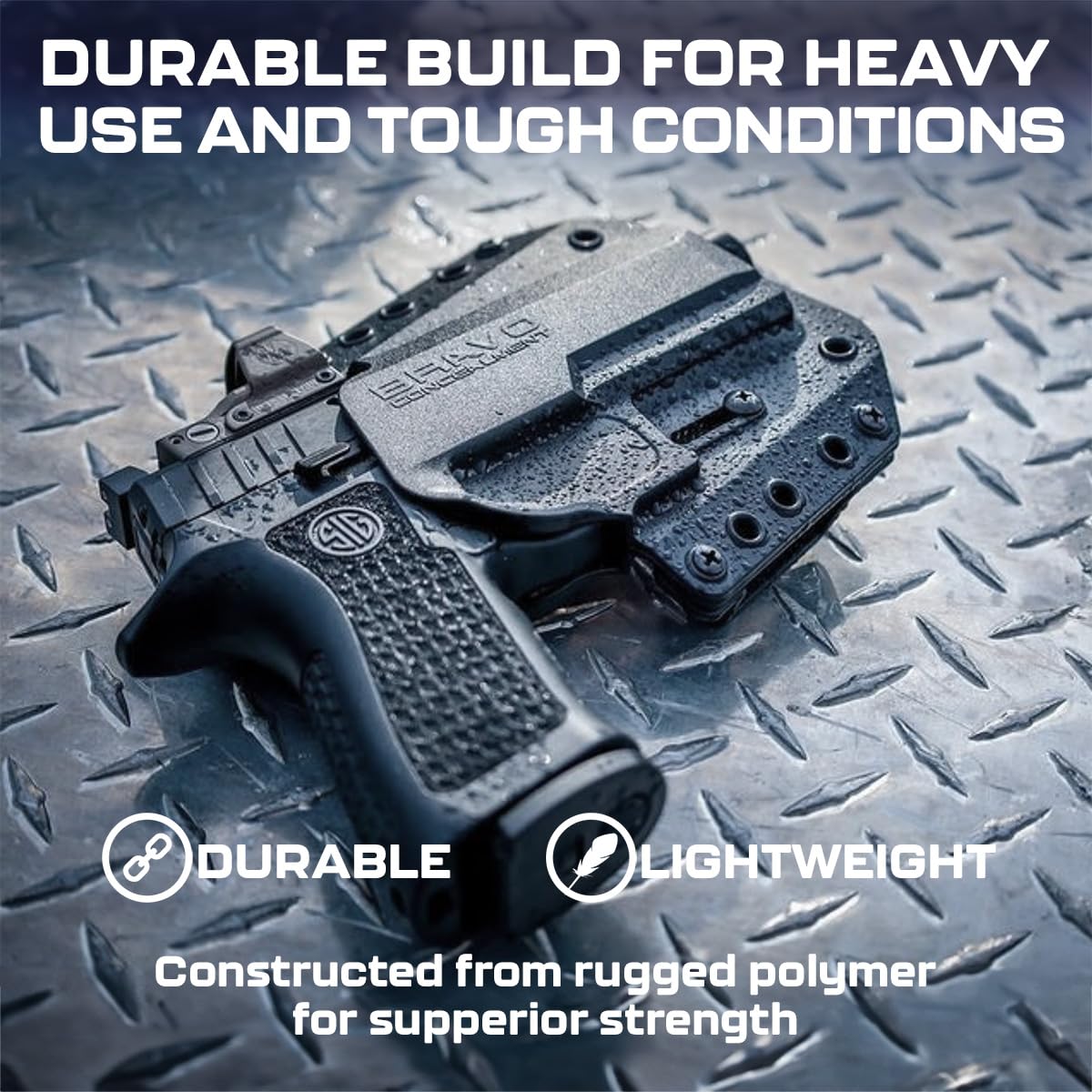 Premium OWB Holster for Sig Sauer P365 XL - Custom Fit Concealed Carry Gun Holster - Comfortable & Secure Outside Waistband Pistol Holster for Everyday Carry (EDC) - Perfect for Range Training, Outdoor Activities & Personal Protection
