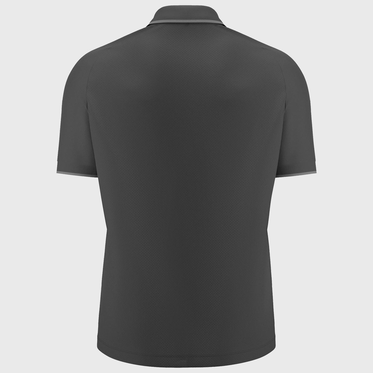 Macron Barbarians Rugby Staff Poly Polo Shirt - Grey 2025 Edition | Breathable Performance Jersey for Rugby Training & Fan Support
