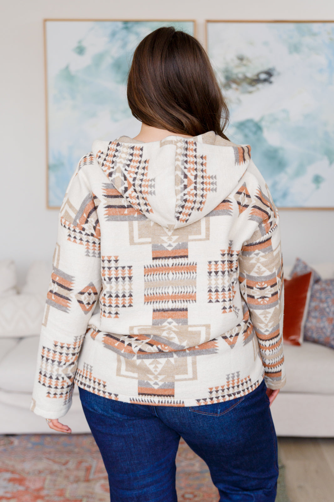 Just Going For It Aztec Hoodie - Stylish & Comfortable Pullover for Men & Women | Perfect for Casual Wear, Street Fashion & Outdoor Activities