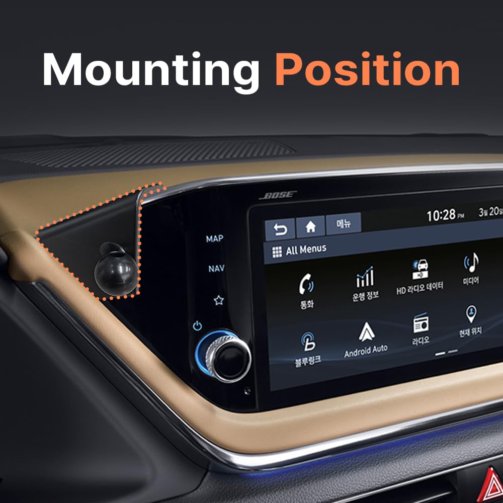FICS SONATA 2023 Car Accessories - Universal Phone Mount Holder for Hyundai Sonata 2023 - Custom Fit Dashboard & Air Vent Phone Stand - Perfect for GPS Navigation & Hands-Free Driving