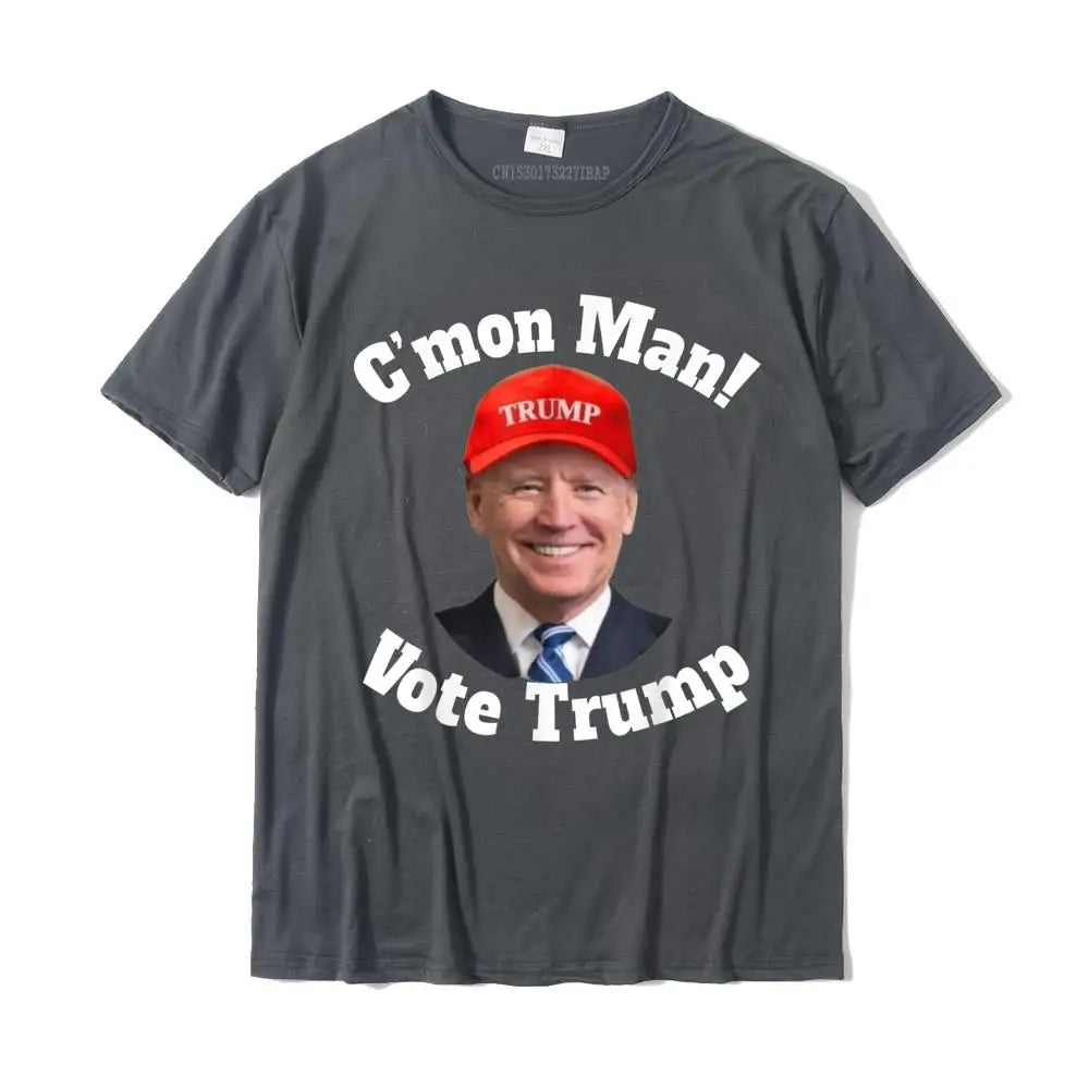 Trump vs Biden Election 2024 Halloween T-Shirt - Patriotic Political Graphic Tee for Men - 100% Cotton Customizable Top - Great for Halloween Costumes & Election Parties