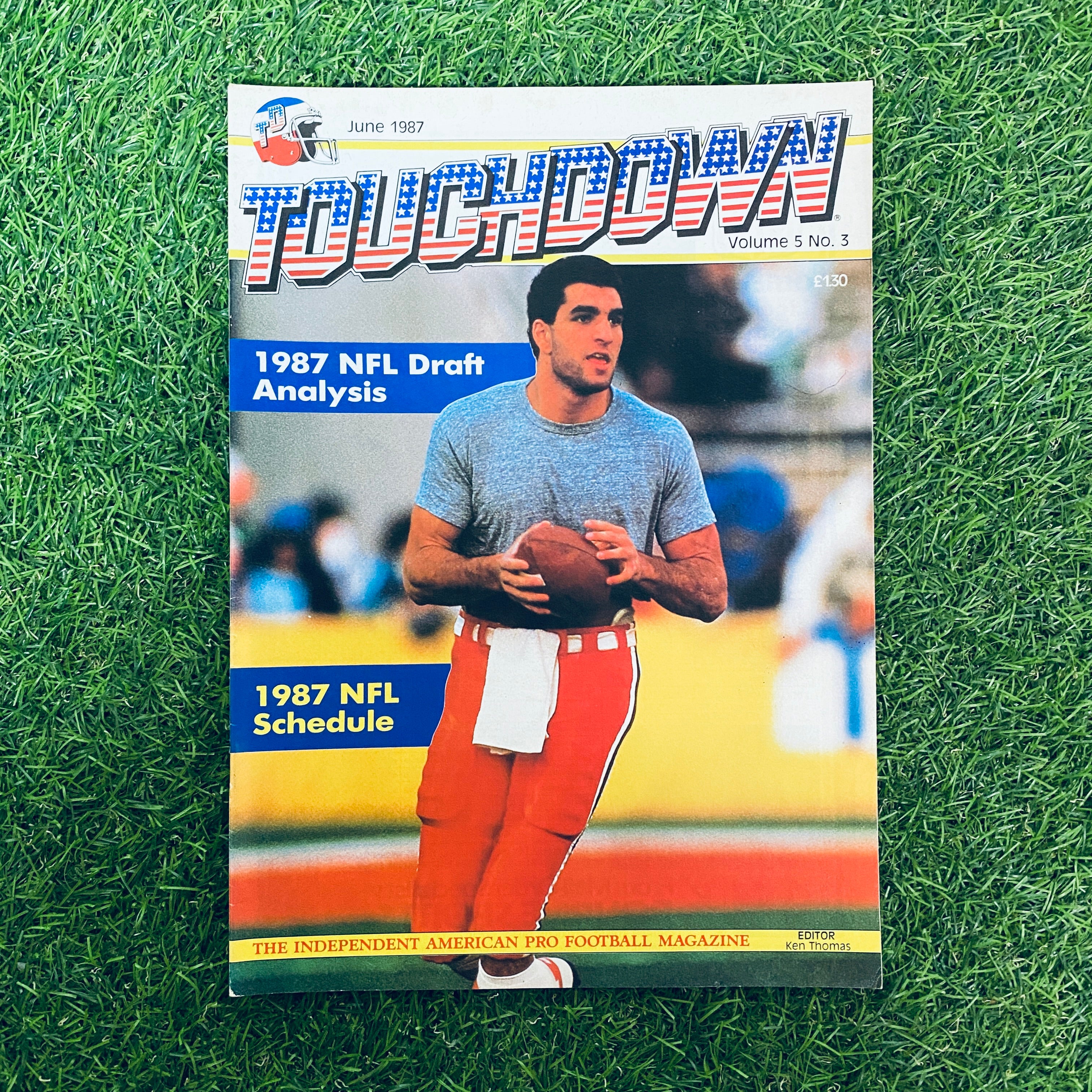 Touchdown Magazine June 1987 Volume 5 No. 3 - Vintage Sports Collectible for Football Fans & Memorabilia Enthusiasts | Perfect for Display, Gifts, and Nostalgic Collections