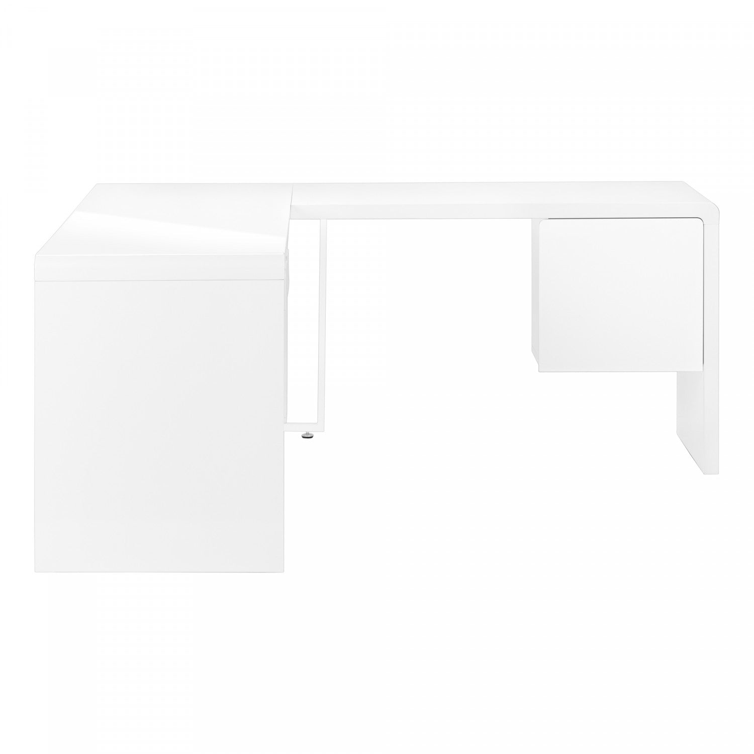 Mysa Desk - Modern White Writing Desk for Home Office, Study & Workspace | Sleek Design & Durable Construction | Perfect for Remote Work, Online Classes & Small Spaces