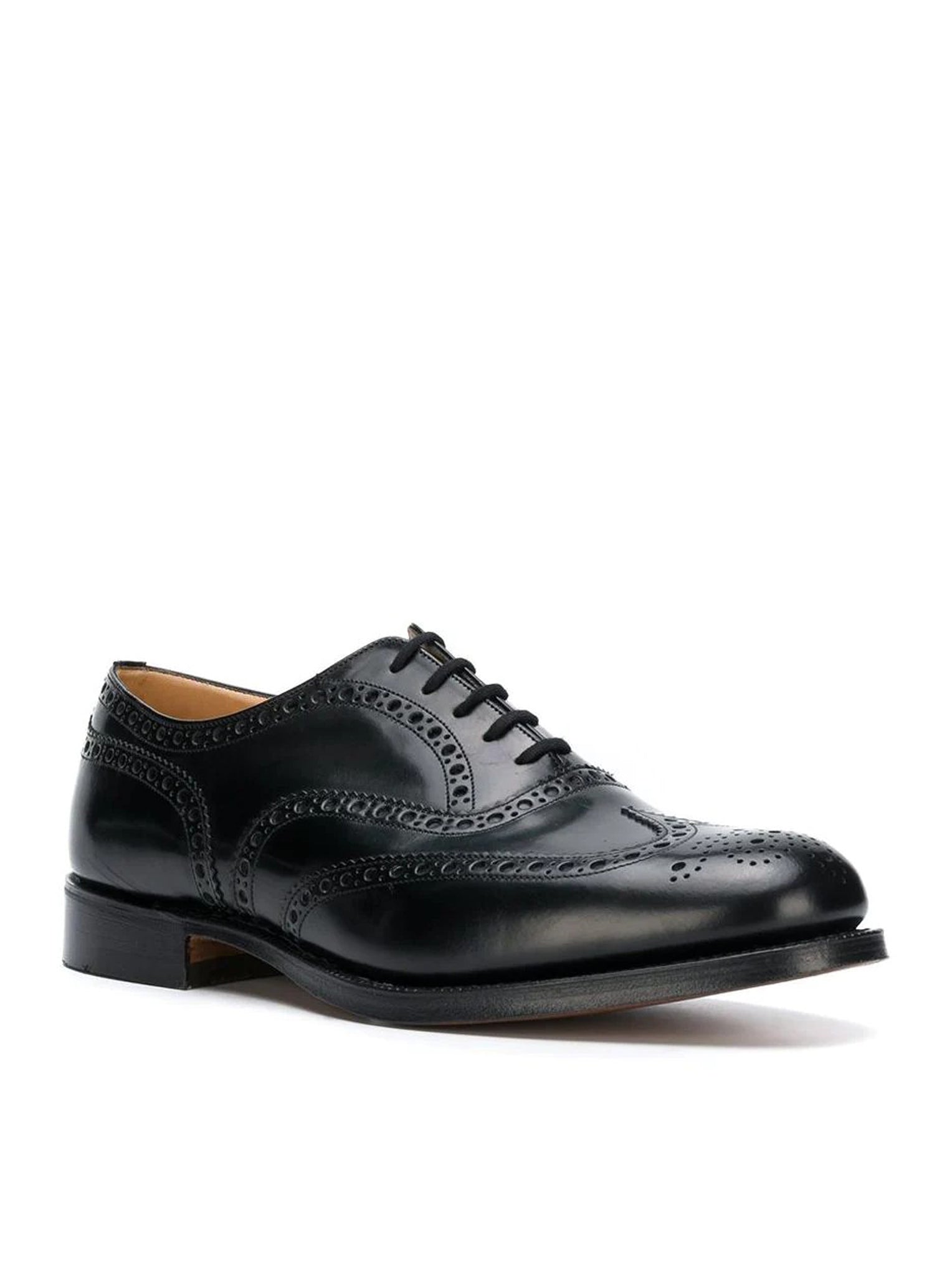 Premium Oxford Brogue Burwood Shoes in Brushed Calfskin Leather - Classic Men's Dress Shoes for Business, Office & Formal Occasions