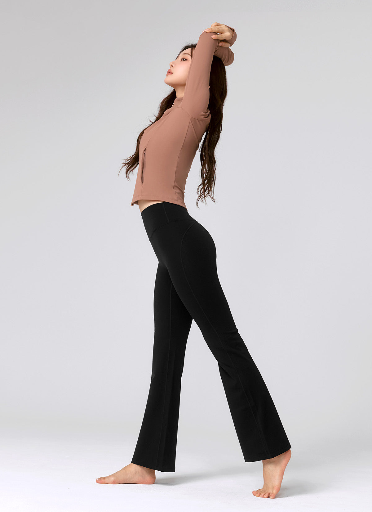 Black Label Signature Power Rise Fleece Bootcut Pants for Women - Soft Winter Warm Workout Yoga Lounge Pants - Perfect for Gym, Running, Travel & Relaxation