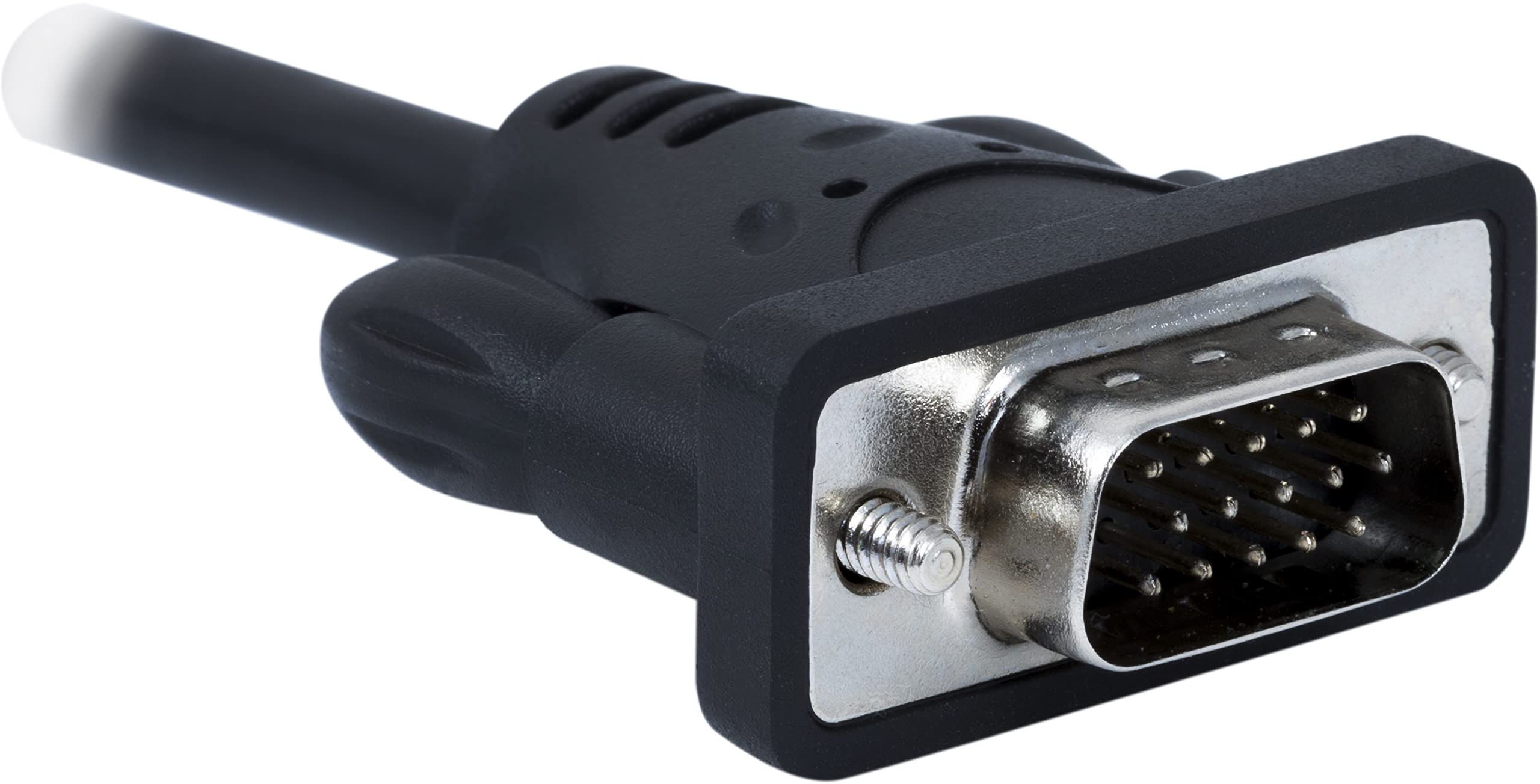 Philips VGA SVGA 6ft Male to Male Cable with Ferrite Core for Enhanced Audio Video Quality, Ideal for Projectors, Monitors, Computers, HDTVs, and Graphics Cards, Perfect for Home Office and Gaming Setups
