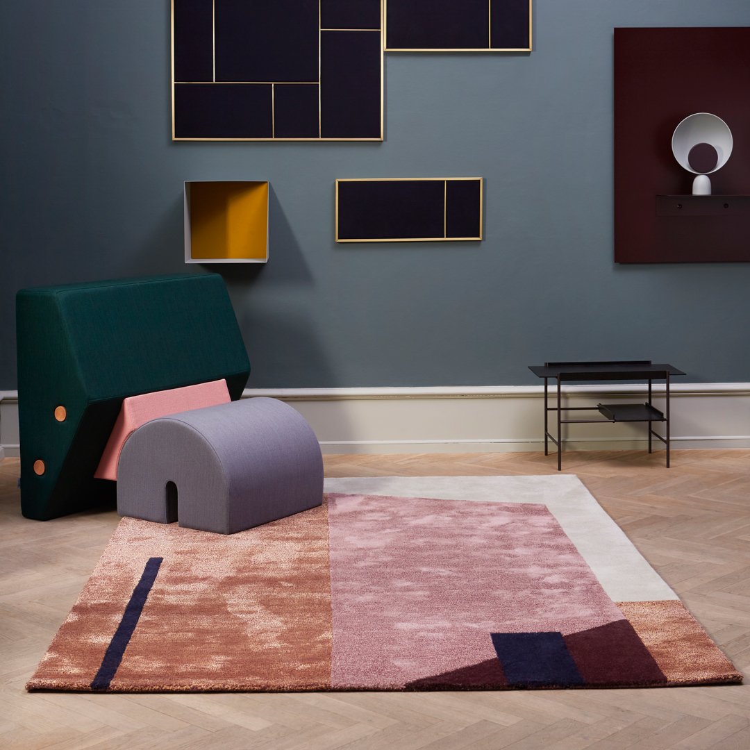 Ouur Arqui Rug - Please Wait To Be Seated | Modern Entryway & Living Room Doormat | Non-Slip Welcome Mat for Home Decor