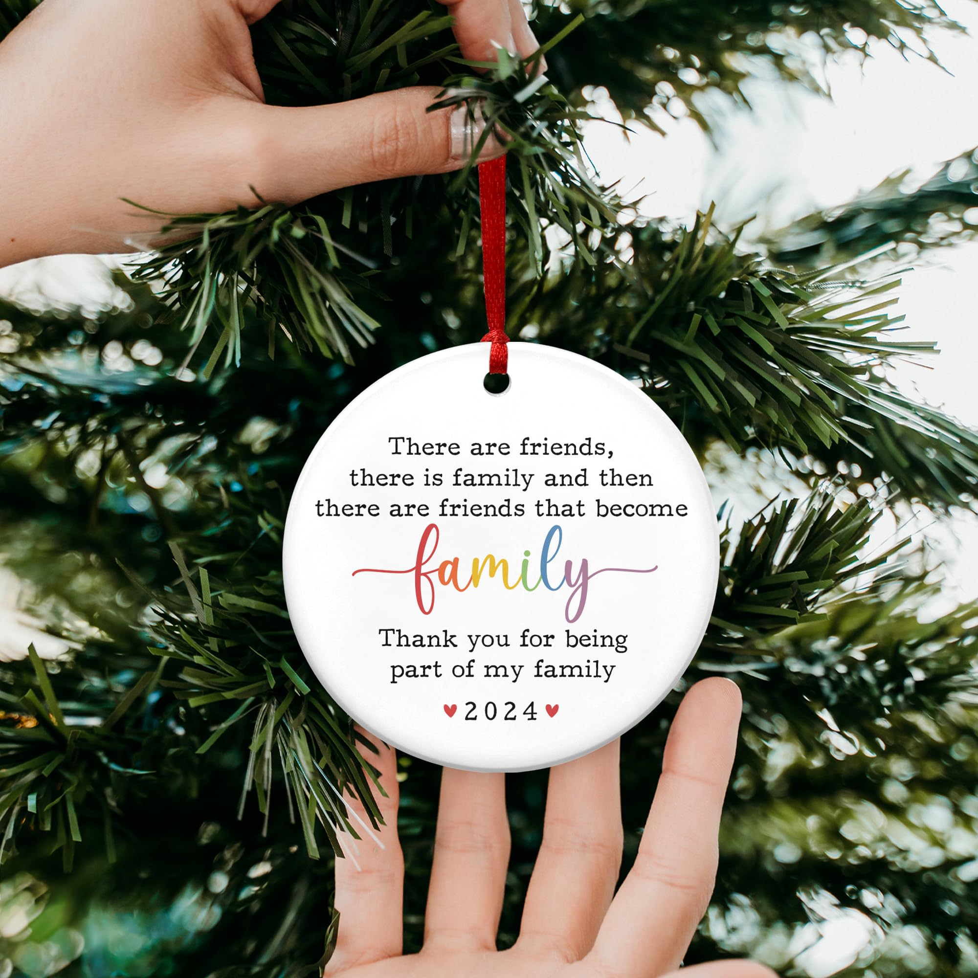 Best Friendship Gifts for Women - 2024 Christmas Ornaments & Birthday Presents for Female Friends, BFF Gifts, Ceramic Tree Decorations - Perfect for Holiday Decor, Party Favors, and Special Occasions