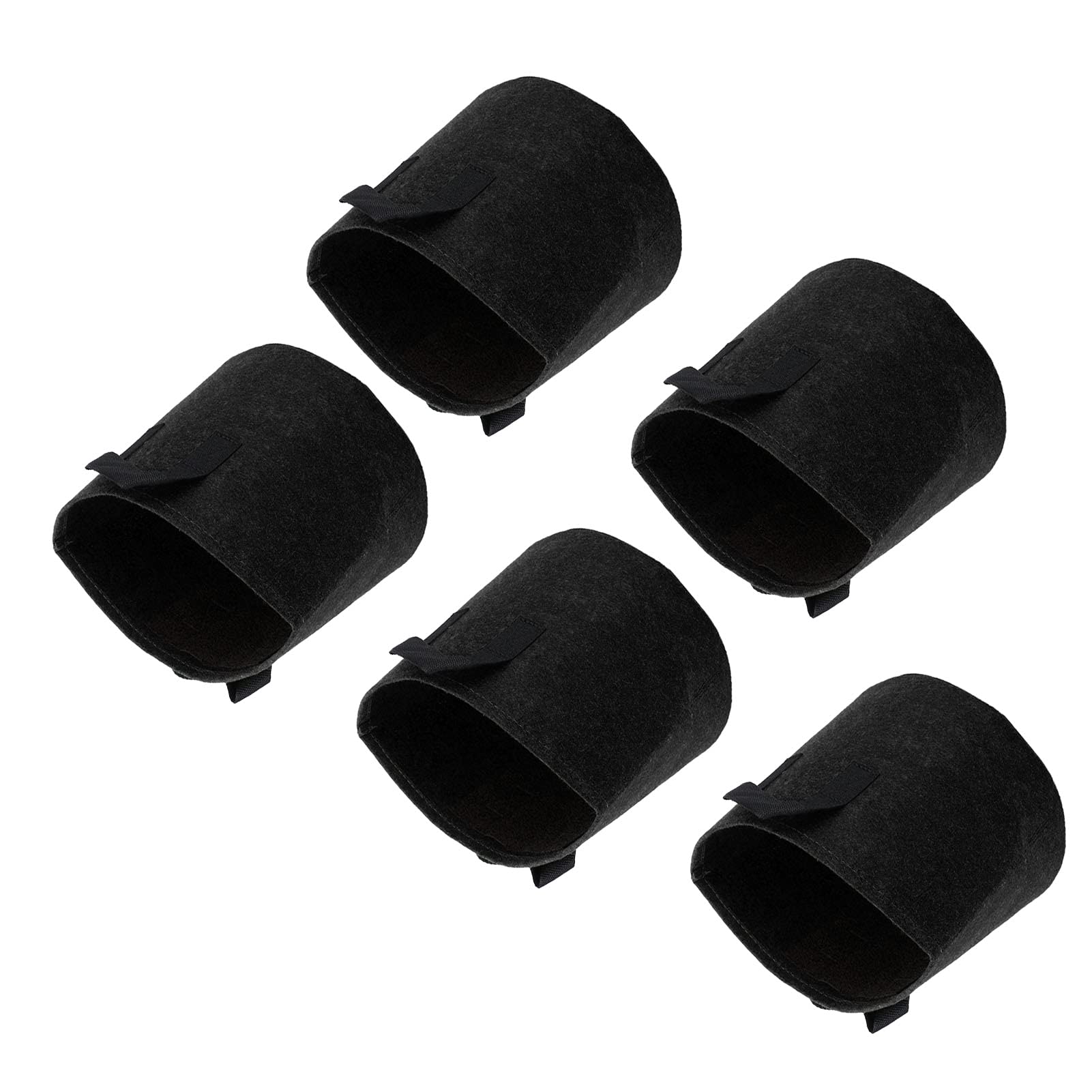 Shanrya 3 Gallon Lightweight Non-Woven Plant Grow Bag with Handles - Breathable Fabric Pots for Indoor Outdoor Gardening, Balcony, Greenhouse, Vegetables & Flowers (Black) - Perfect for Home Garden, Urban Farming & Container Planting