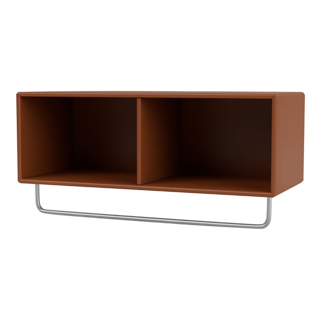 Wall Mounted Coat Shelf with Hanging Clothes Rack - Space Saving Entryway Organizer for Hats, Scarves & Jackets - Perfect for Hallway, Mudroom or Bedroom Storage